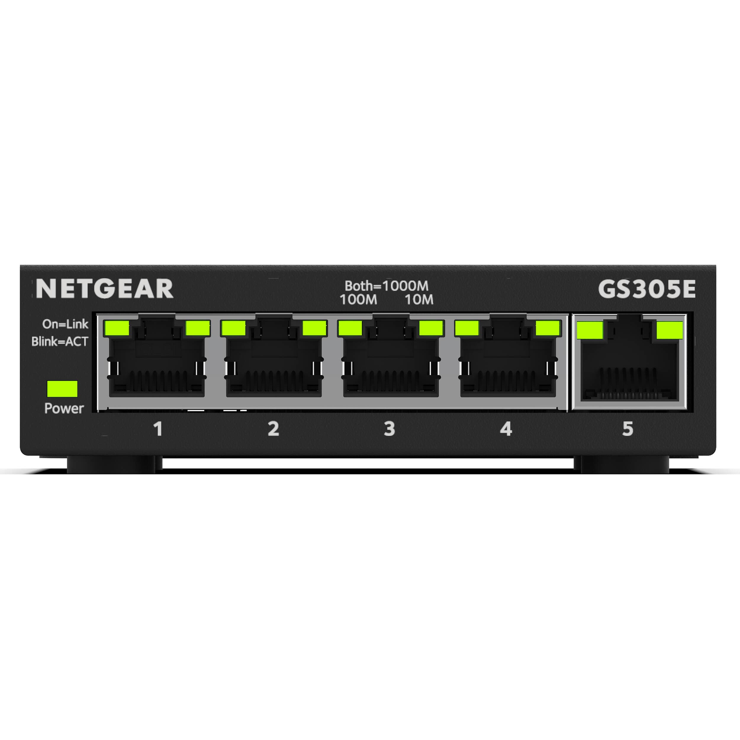 Netgear GS305E-100NAS 5-port Gigabit Plus managed switch for small office networking