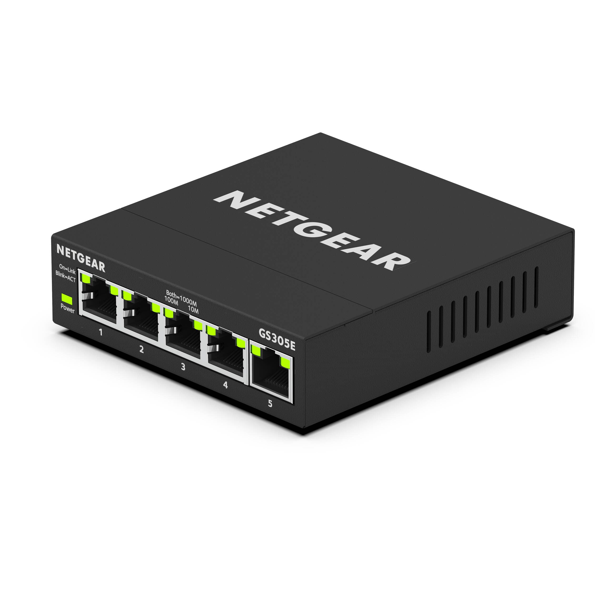Netgear GS305E-100NAS 5-port Gigabit Plus managed switch for small office networking