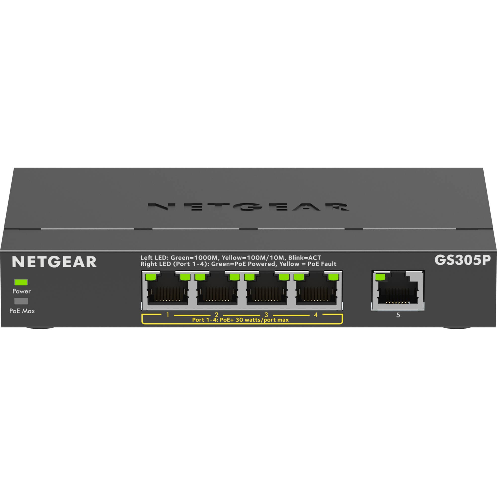 NETGEAR GS305P-300NAS 5-port Gigabit unmanaged PoE switch