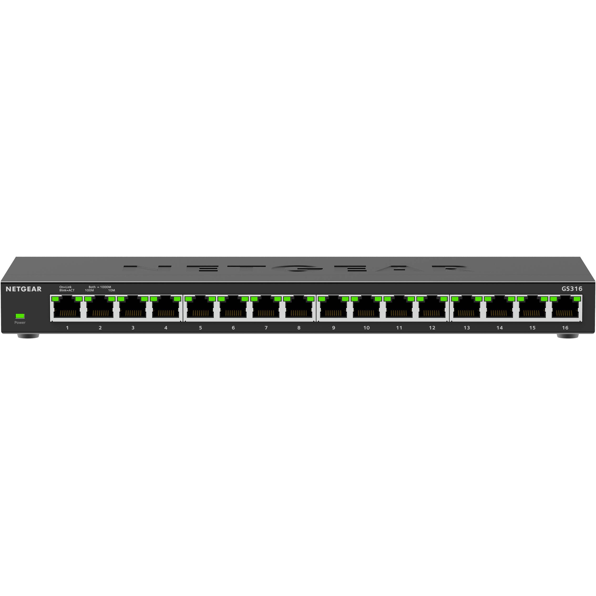 NETGEAR 16-Port Unmanaged Switch | GS316-300NAS SOHO