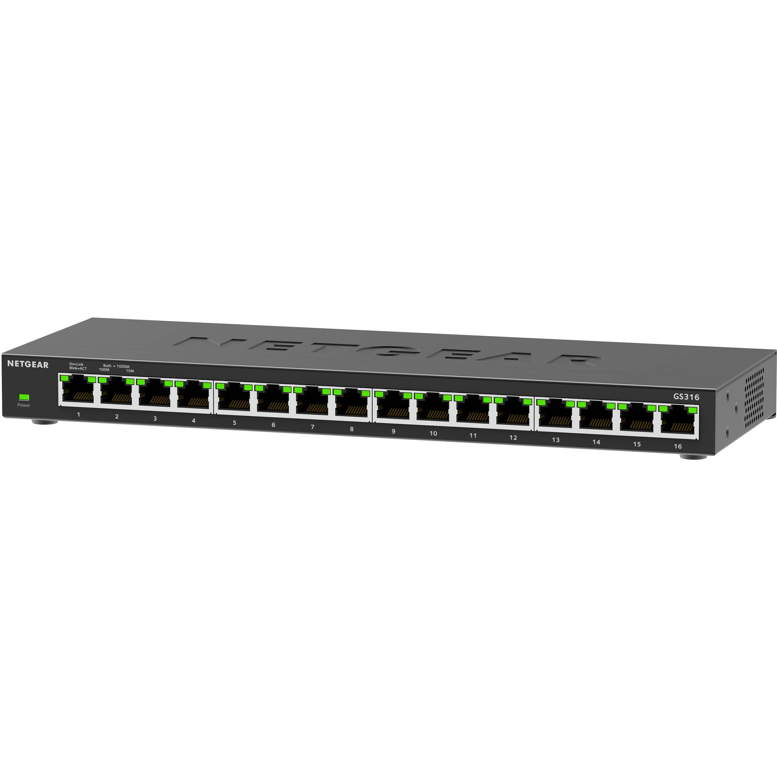 NETGEAR 16-port Gigabit unmanaged SOHO switch, model GS316-300NAS