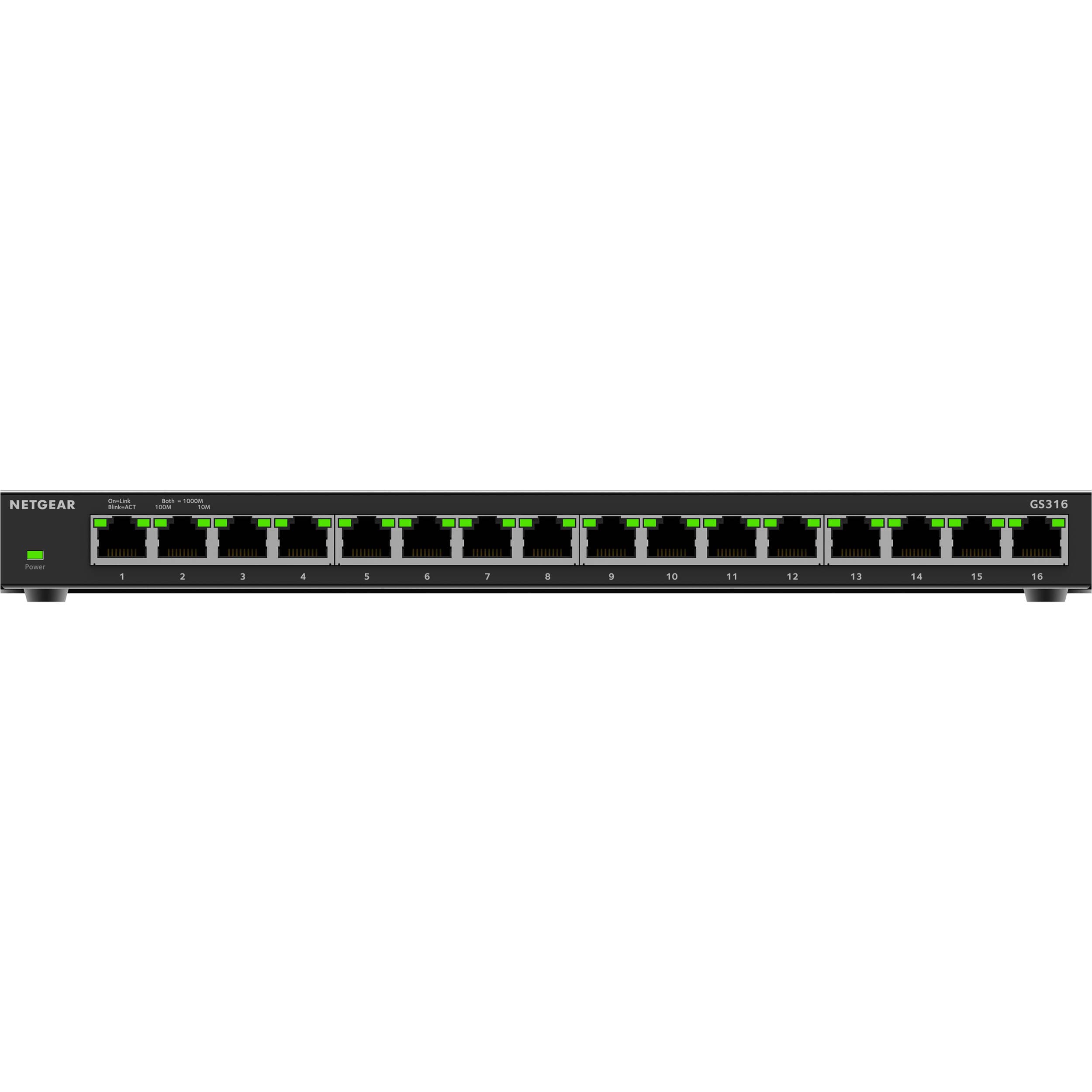 NETGEAR 16-port Gigabit unmanaged SOHO switch, model GS316-300NAS