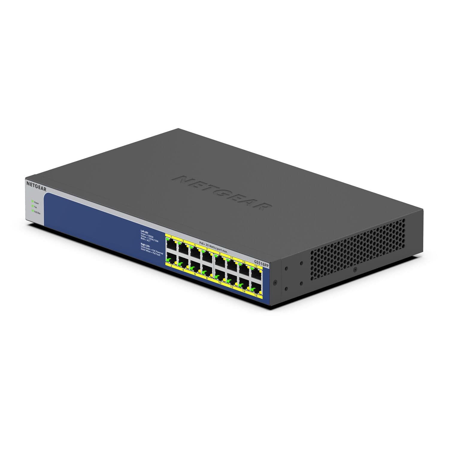 Netgear 16-port Gigabit PoE+ unmanaged switch with 260 W PoE budget