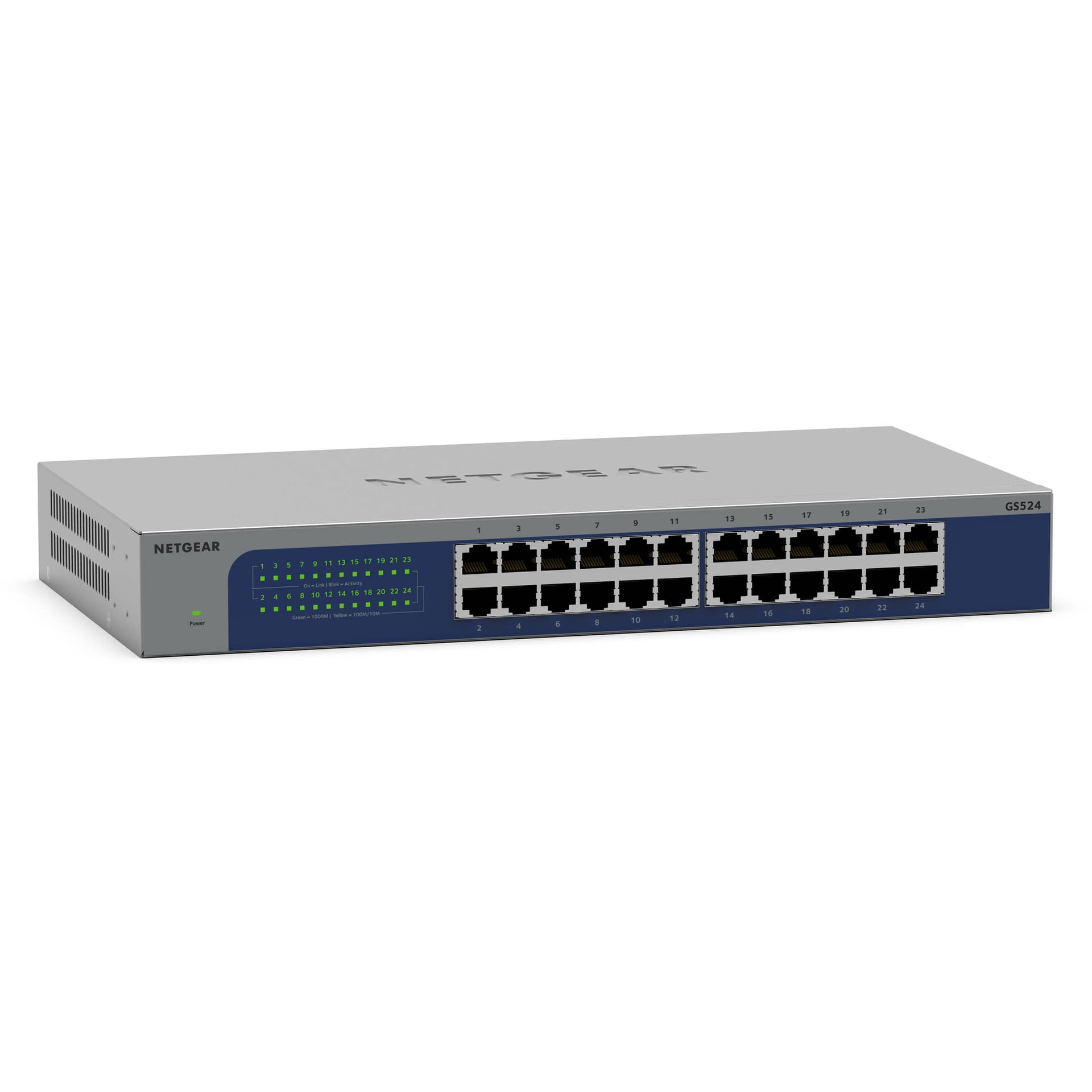 NETGEAR GS524-300NAS 24-port Gigabit unmanaged switch for office and rack network expansion