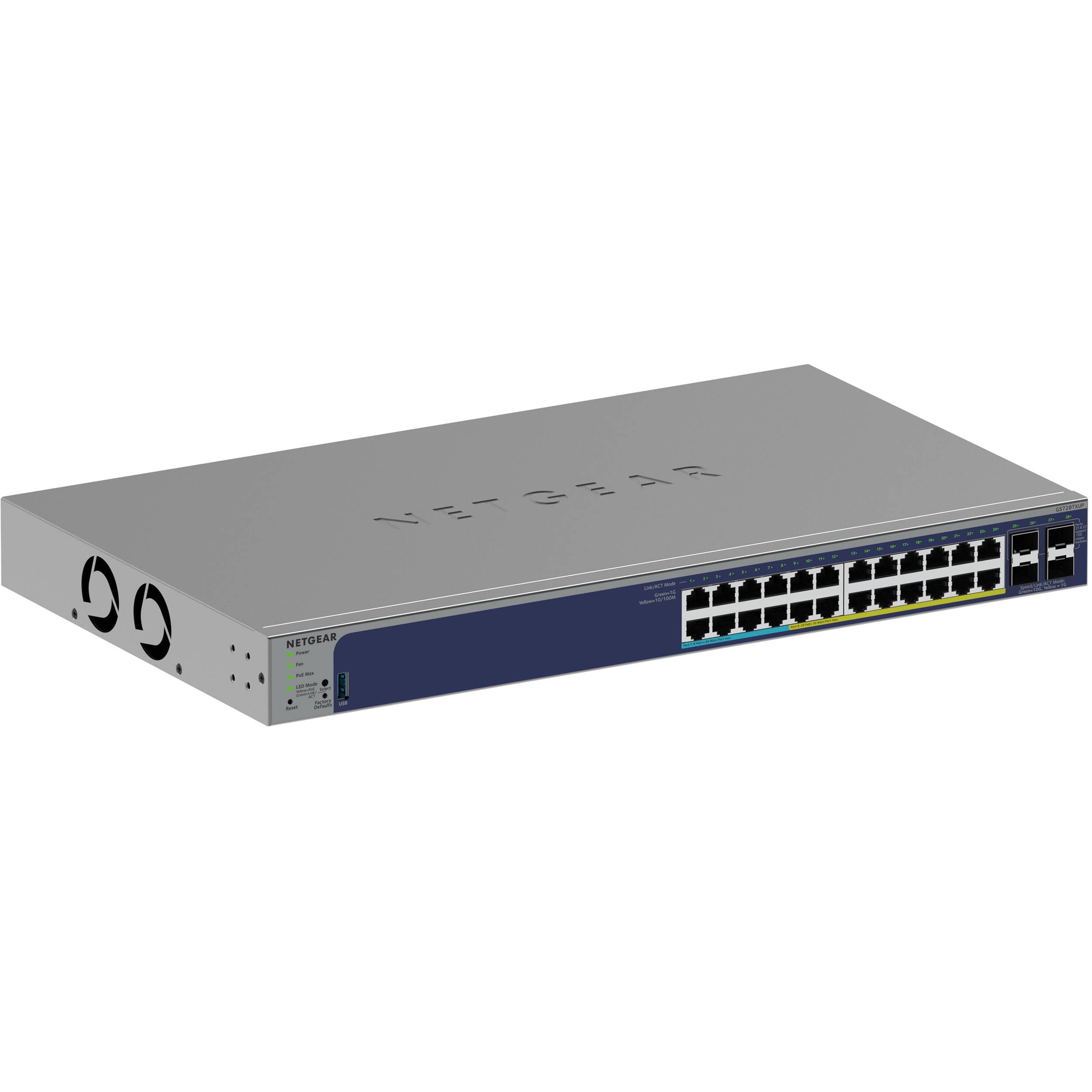 Netgear GS728TXUP-300NAS 24-Port PoE++ Smart Switch | 10G SFP+