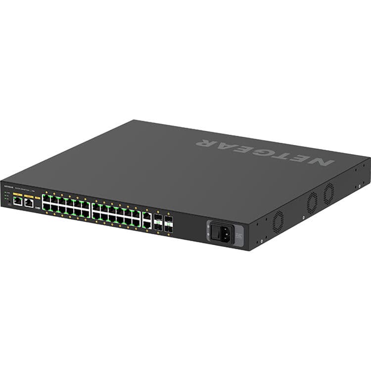 Netgear M4250 GSM4230PX-100NAS 26-port managed PoE+ switch for AV and enterprise edge