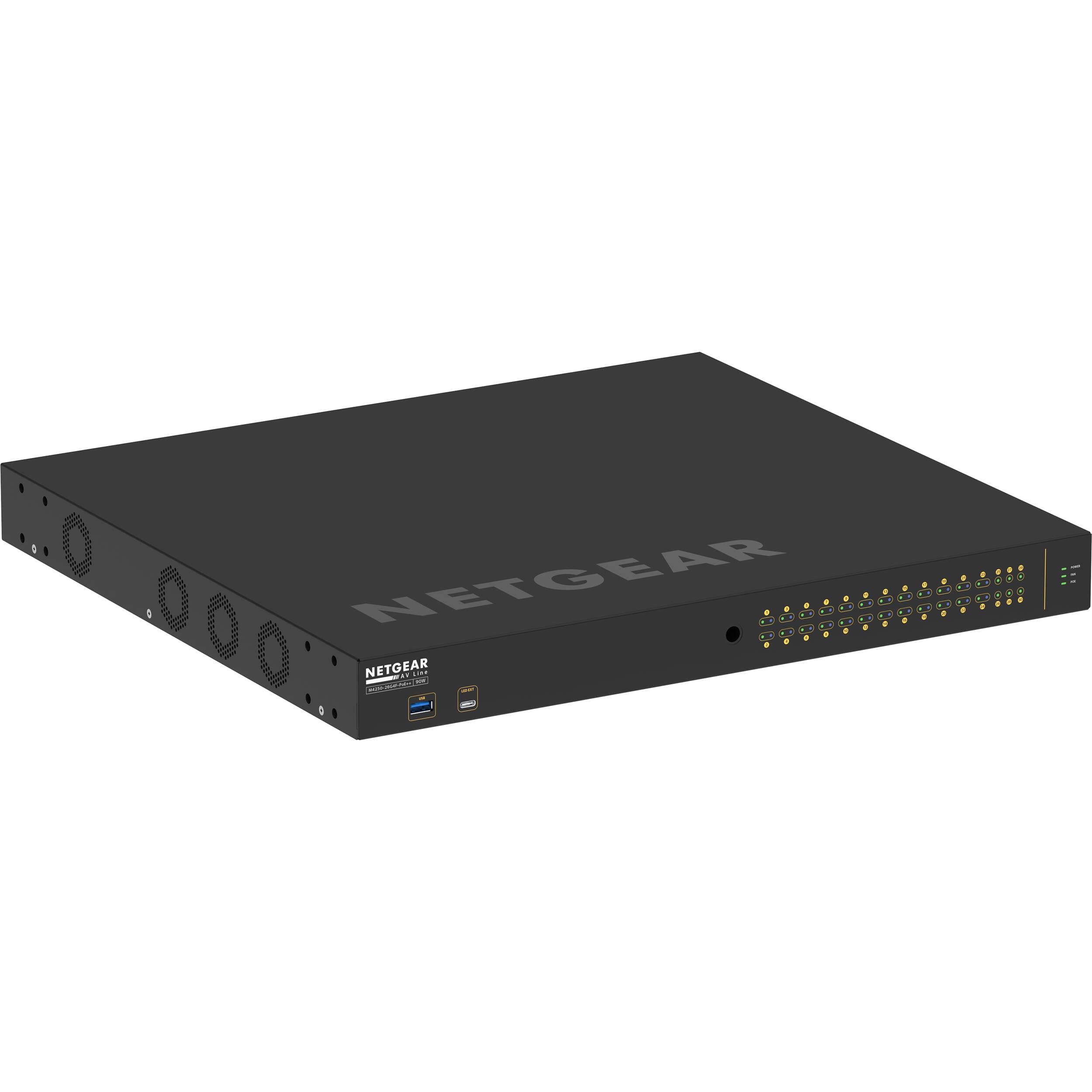 Netgear M4250 GSM4230UP-100NAS 26-Port PoE++ Switch | AV, Managed, 10G