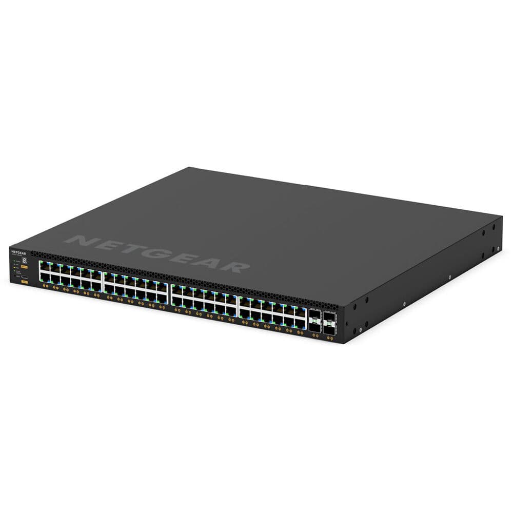 Netgear M4350-48G4XF managed data center switch with 48 ports and 4 SFP+ uplinks