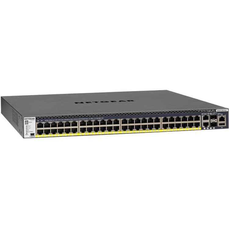 NETGEAR M4300-52G-PoE+ 1U 48-Port 10GbE Managed Switch | L3, SFP+