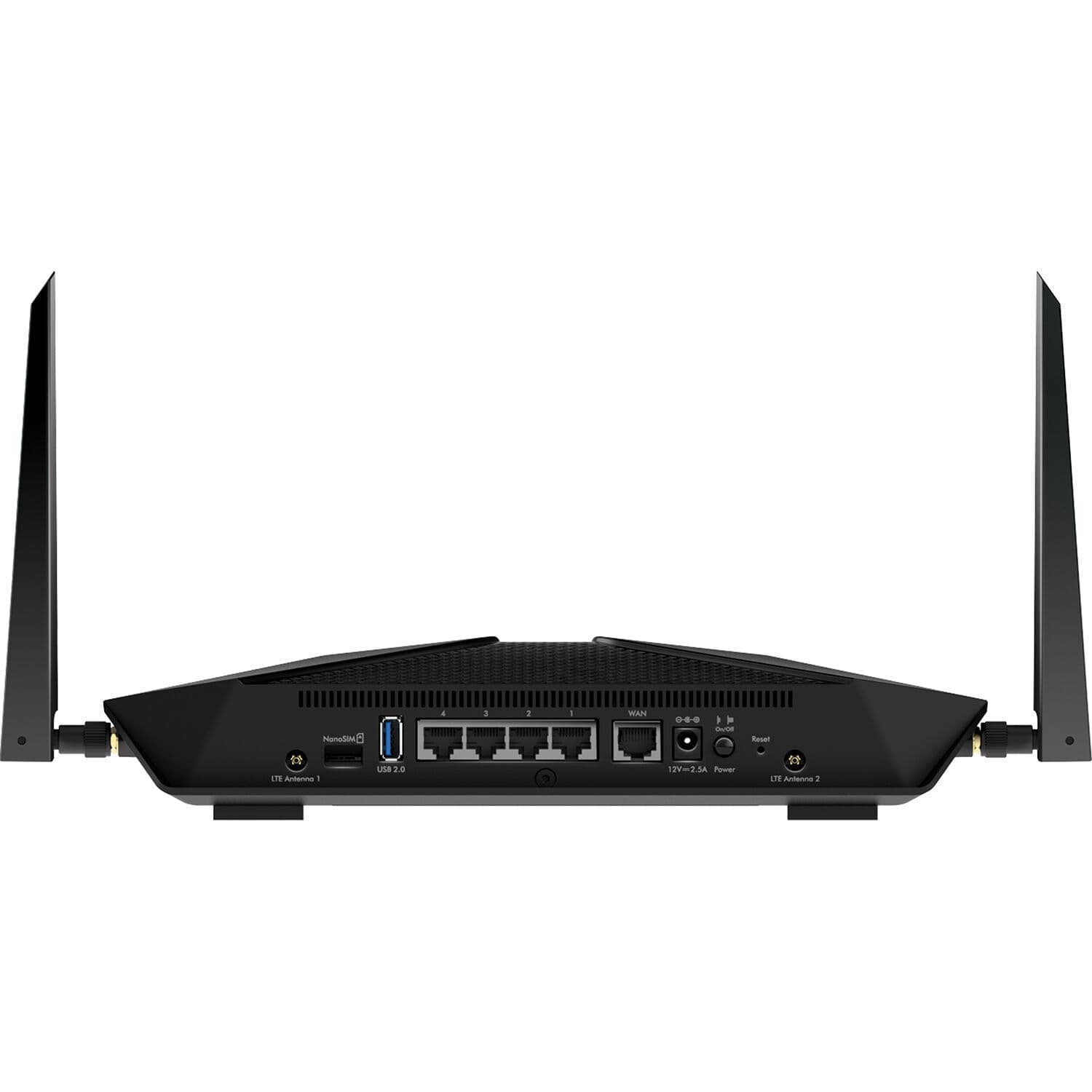 Netgear Nighthawk LAX20-100NAS LTE WiFi 6 router with Gigabit Ethernet ports