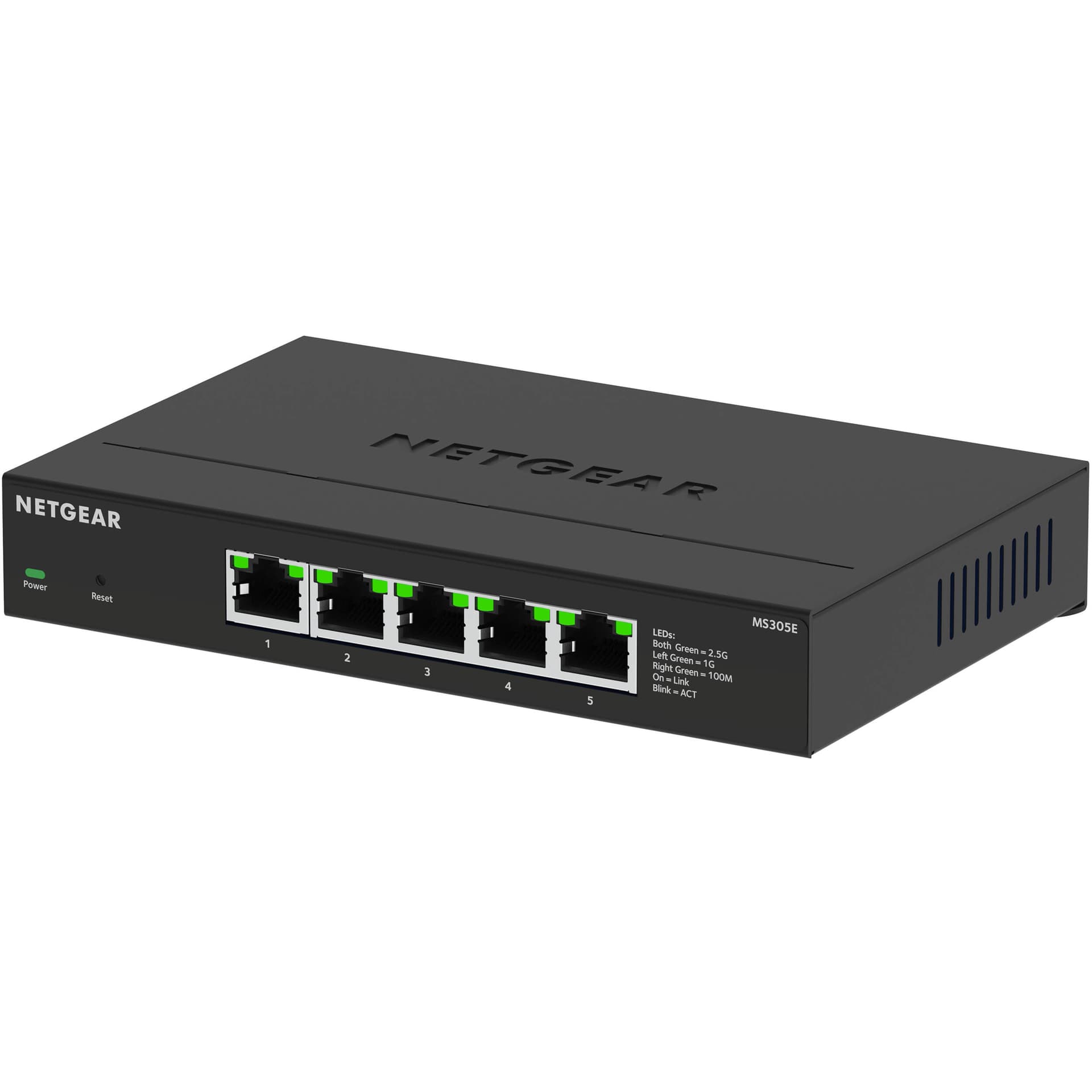NETGEAR MS305E 5-port multi-gig unmanaged switch for compact edge connectivity
