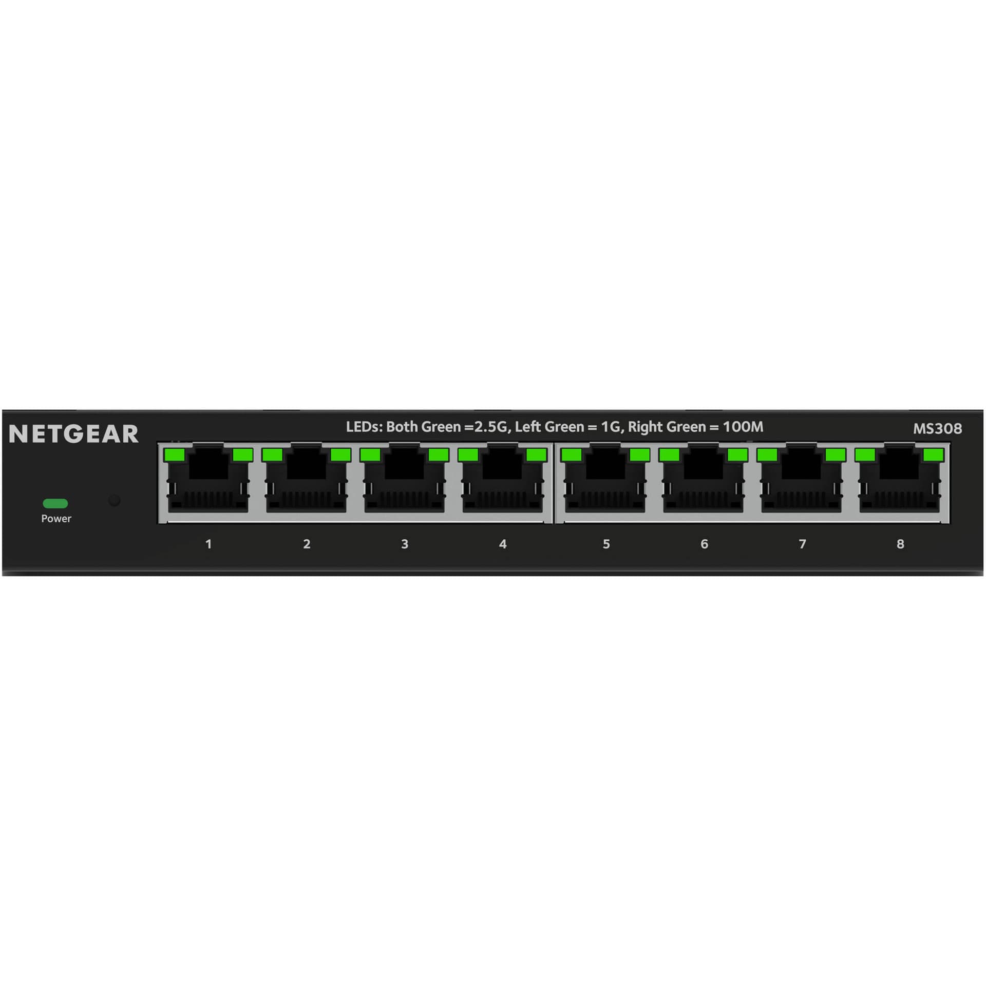 Netgear MS308-100NAS 8-port 2.5G unmanaged metal switch
