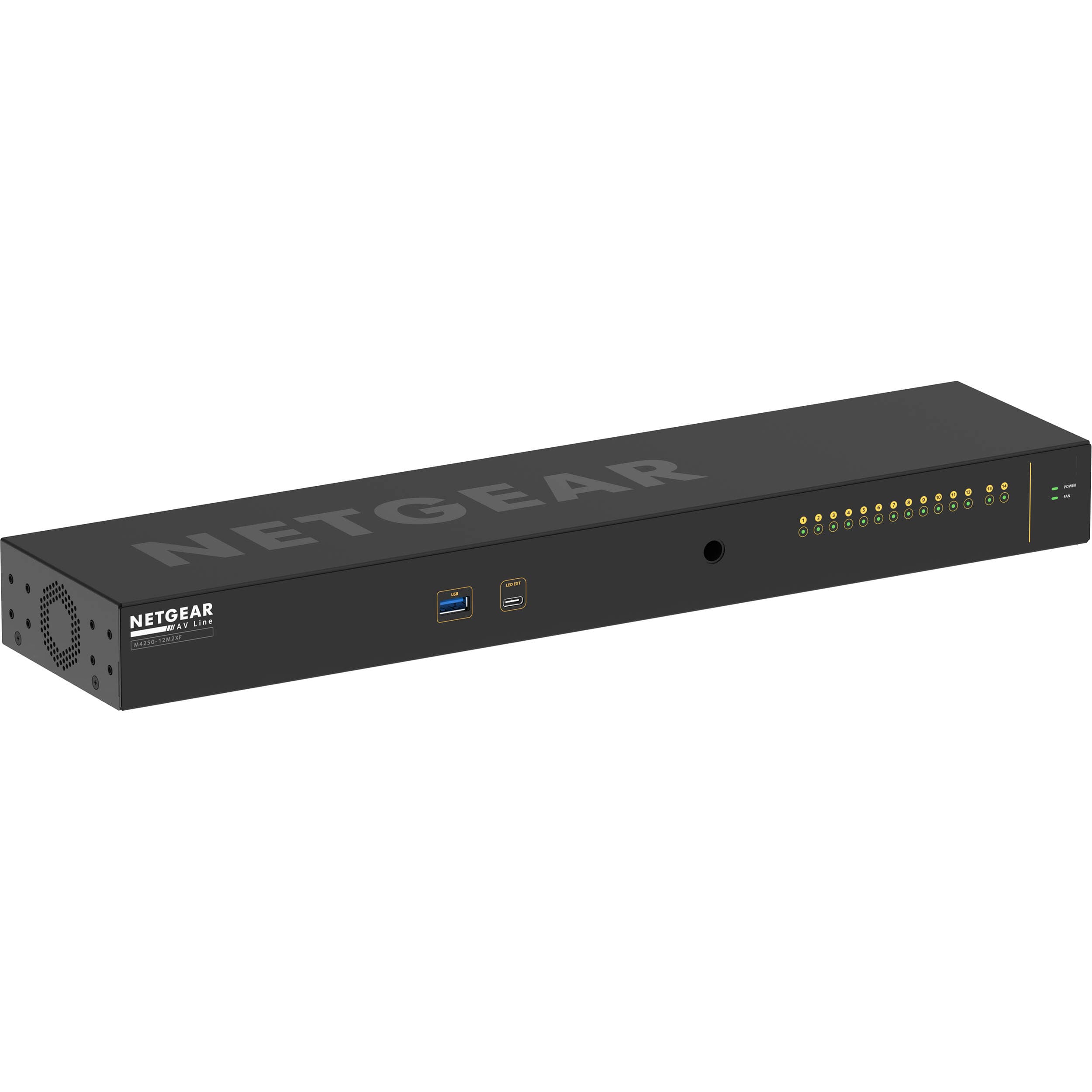 NETGEAR M4250-12M2XF Managed Switch, 12x 2.5G + 2x SFP+ | AV, Enterprise