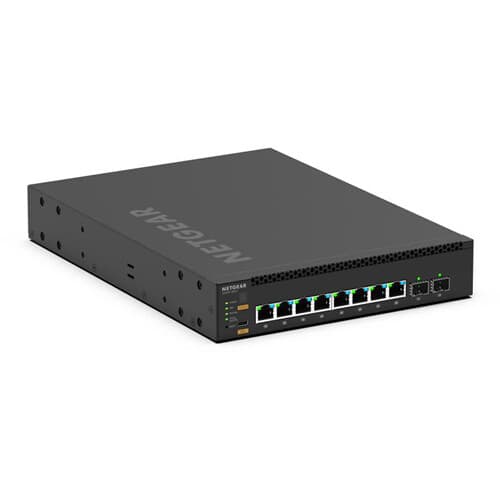 Netgear M4350-8M2V managed switch with 8 10GbE ports for Layer 2 enterprise networking
