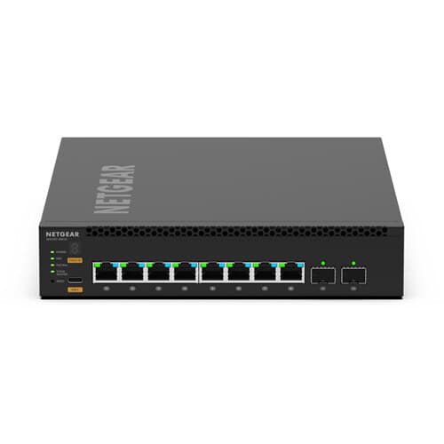 Netgear M4350-8M2V managed switch with 8 10GbE ports for Layer 2 enterprise networking