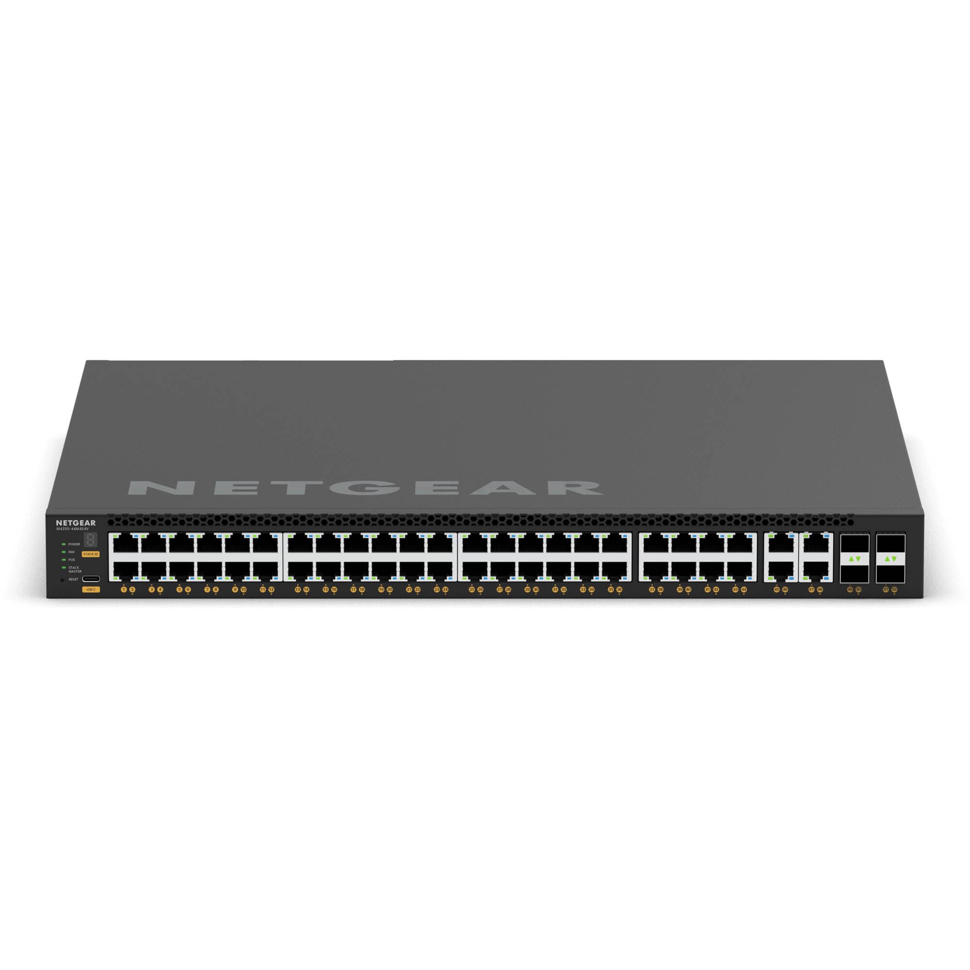 Netgear M4350-44M4X4V managed 25GbE data center switch with 44 ports and 4 SFP28 uplinks
