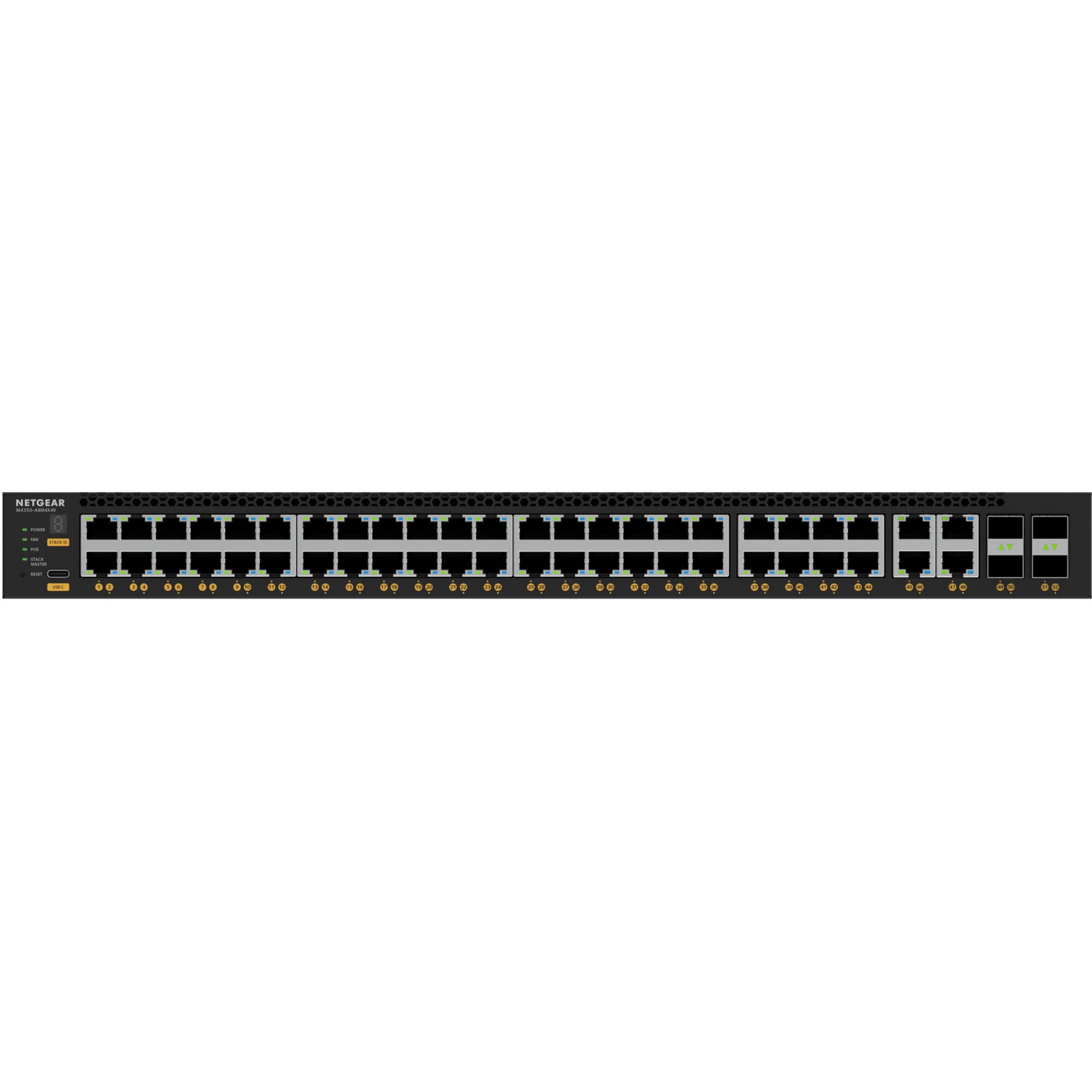 Netgear M4350-44M4X4V managed 25GbE data center switch with 44 ports and 4 SFP28 uplinks