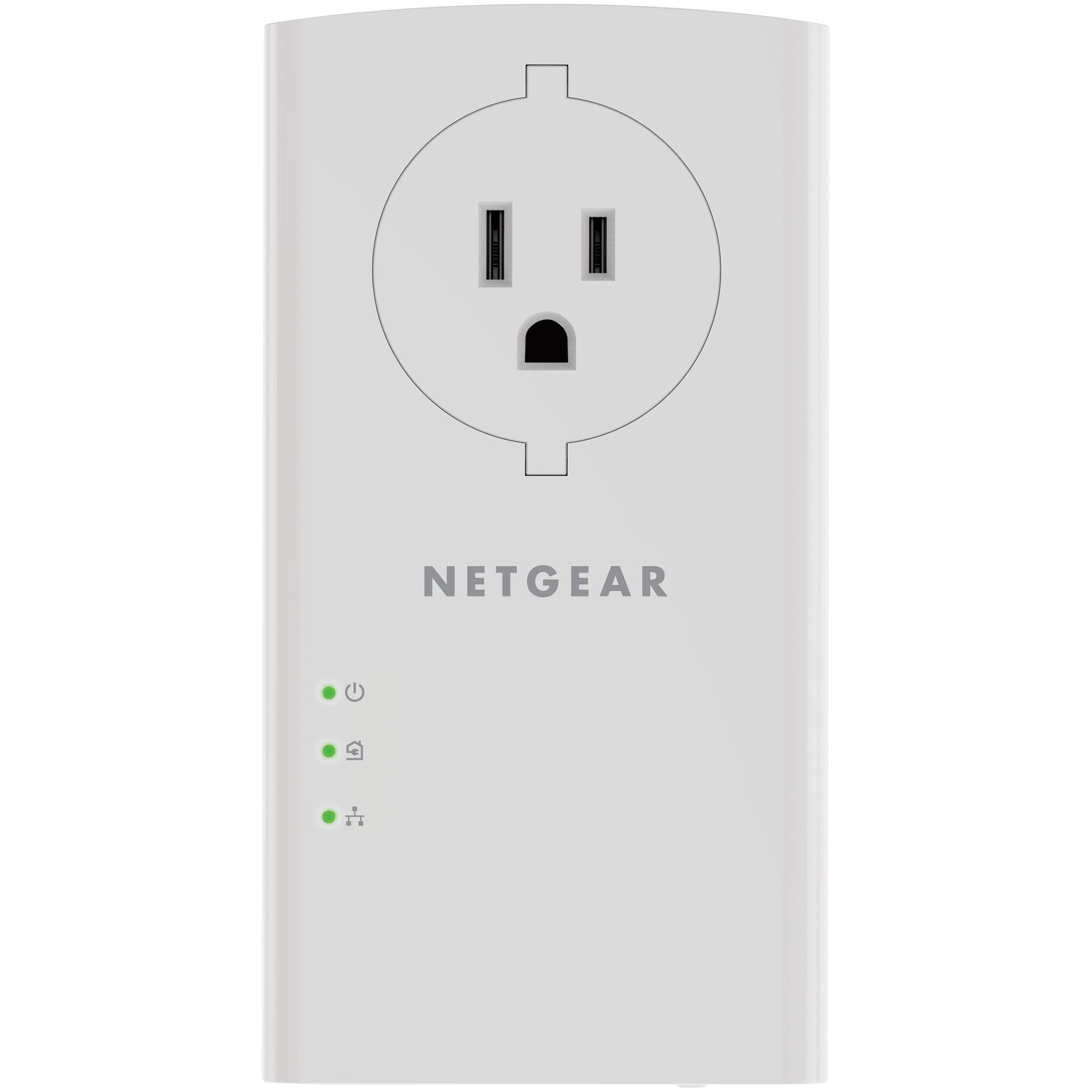 Netgear Powerline 2000 with Extra Outlet powerline Ethernet adapter for wired networking