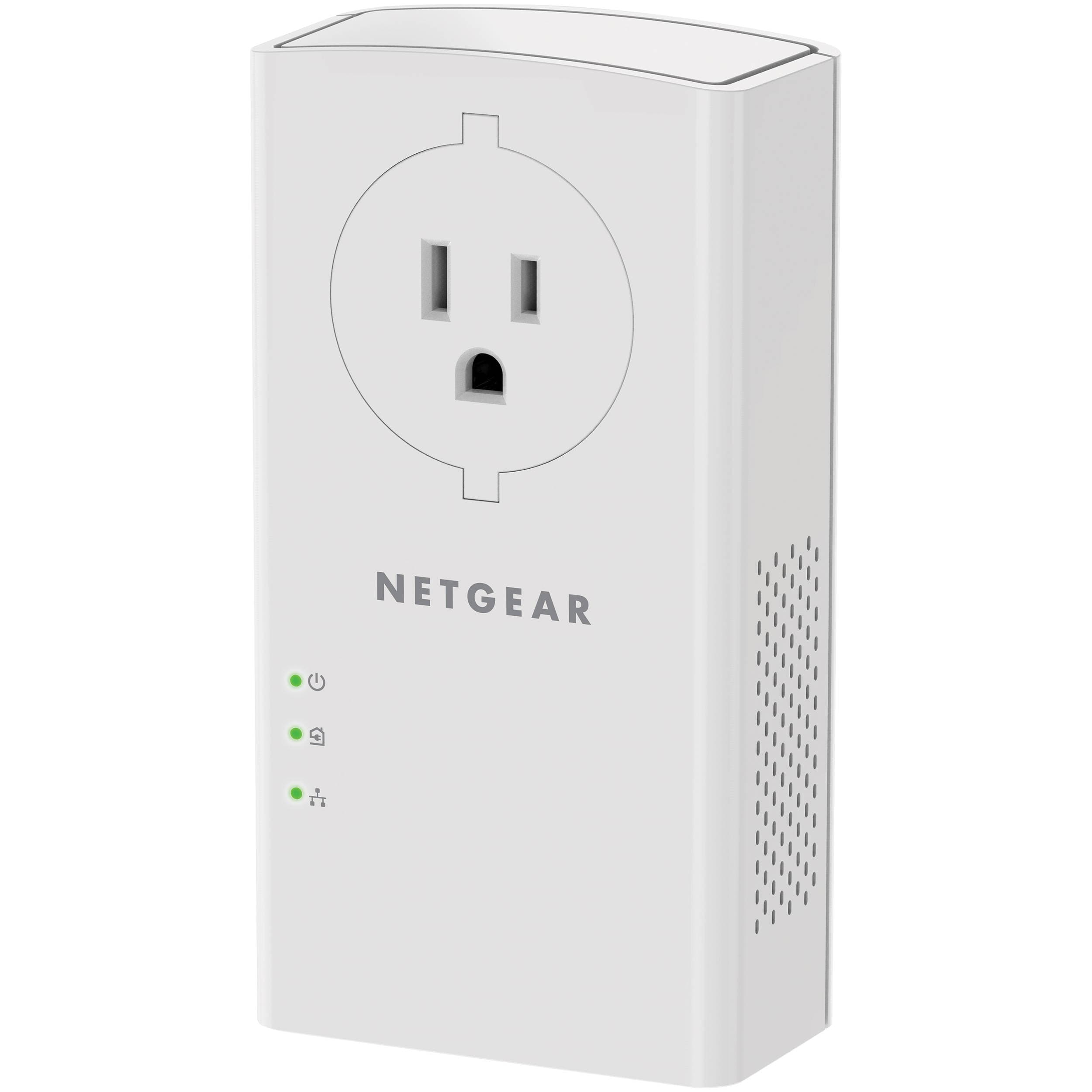 Netgear Powerline 2000 with Extra Outlet powerline Ethernet adapter for wired networking