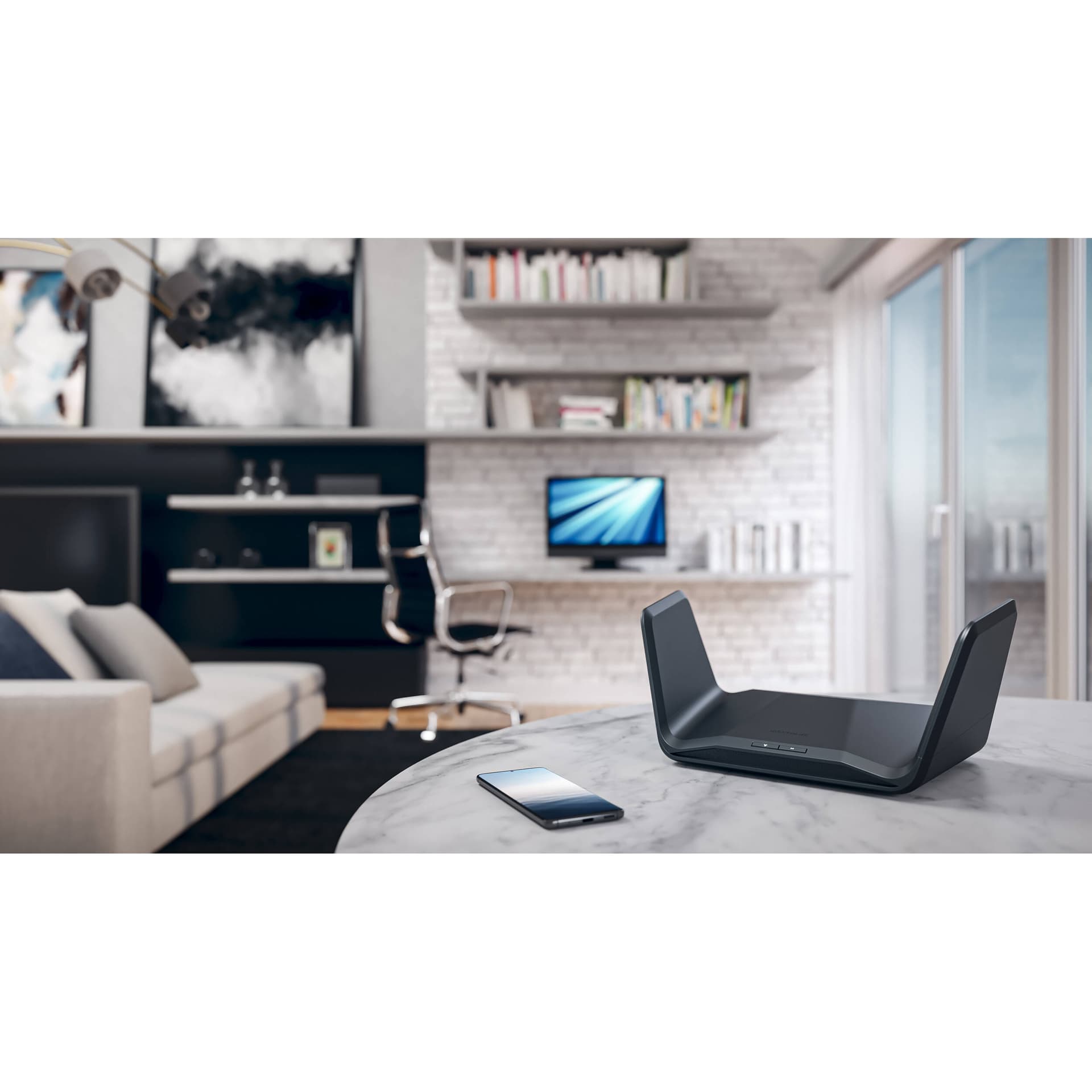 Netgear RAXE300 AXE7800 tri-band Wi-Fi 6E router with 2.5 GbE port for premium home networking