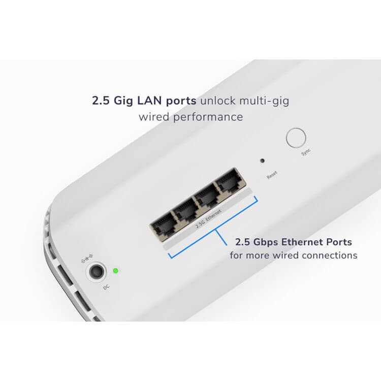 Netgear Orbi 870 WiFi 7 satellite desktop mesh extender with tri-band coverage