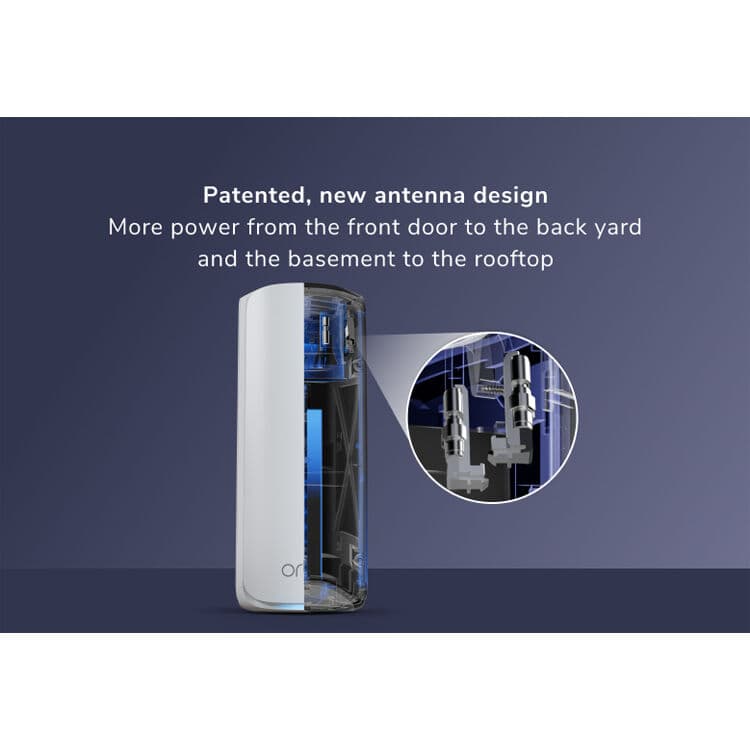 Netgear Orbi 870 WiFi 7 mesh 2-pack desktop bundle for expanding tri-band coverage