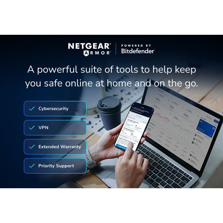 Netgear Orbi 870 WiFi 7 mesh 2-pack desktop bundle for expanding tri-band coverage