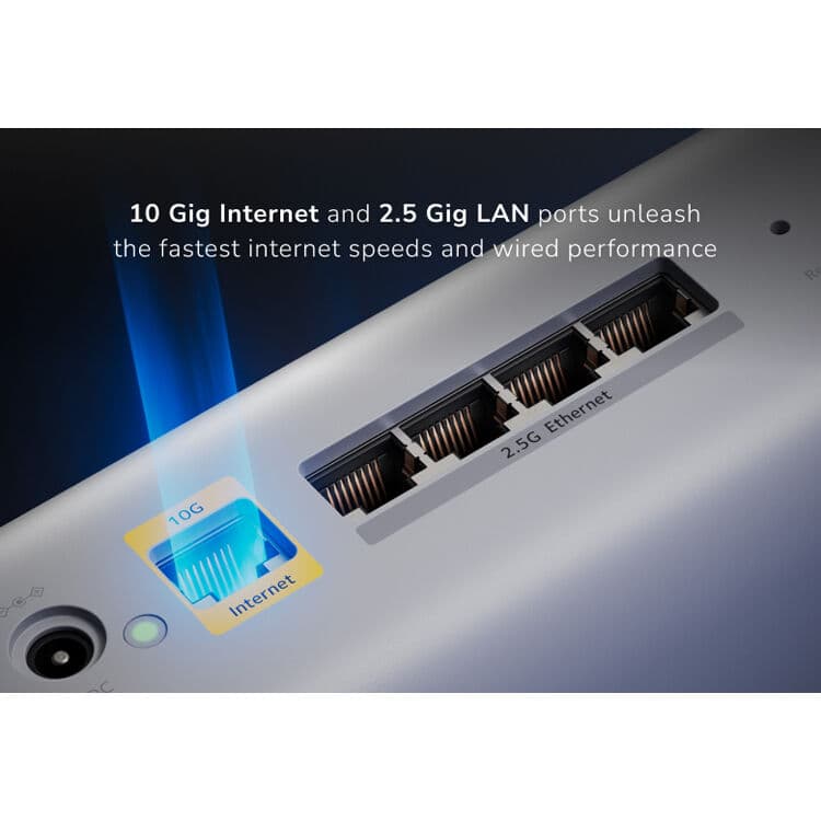 Netgear Orbi 870 WiFi 7 3-pack mesh expansion system in desktop form factor