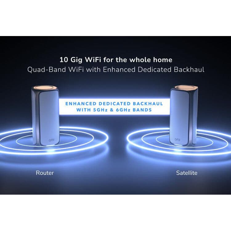 Orbi WiFi 7 2-pack with 1-year Armor bundle for home network security