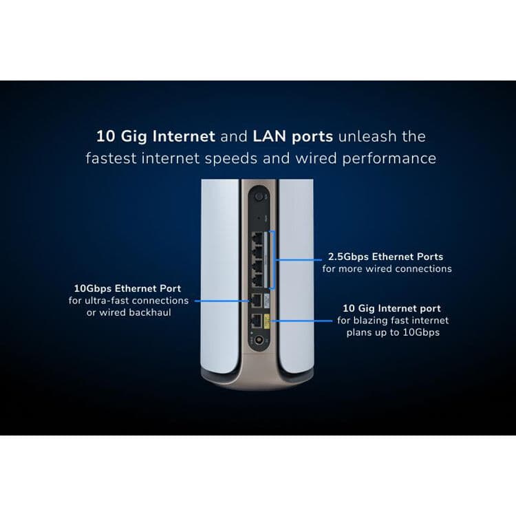 Netgear ORBI9 WiFi 7 3-pack mesh system with Armor security for whole-home coverage