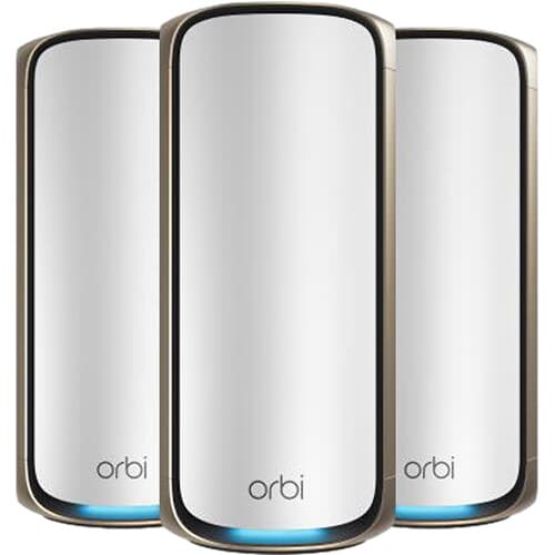Netgear ORBI9 WiFi 7 3-pack mesh system with Armor security for whole-home coverage