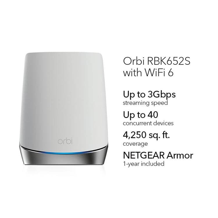 Orbi 2-pack bundle with 1 year of Armor security
