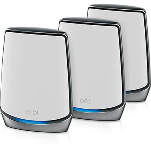 Netgear Orbi RBK853-100NAS Wi-Fi 6 tri-band mesh system for whole-home coverage