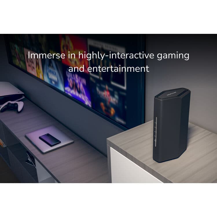 Netgear Nighthawk RS100-100NAS Wi‑Fi 7 router with BE3600 throughput and 4 ports