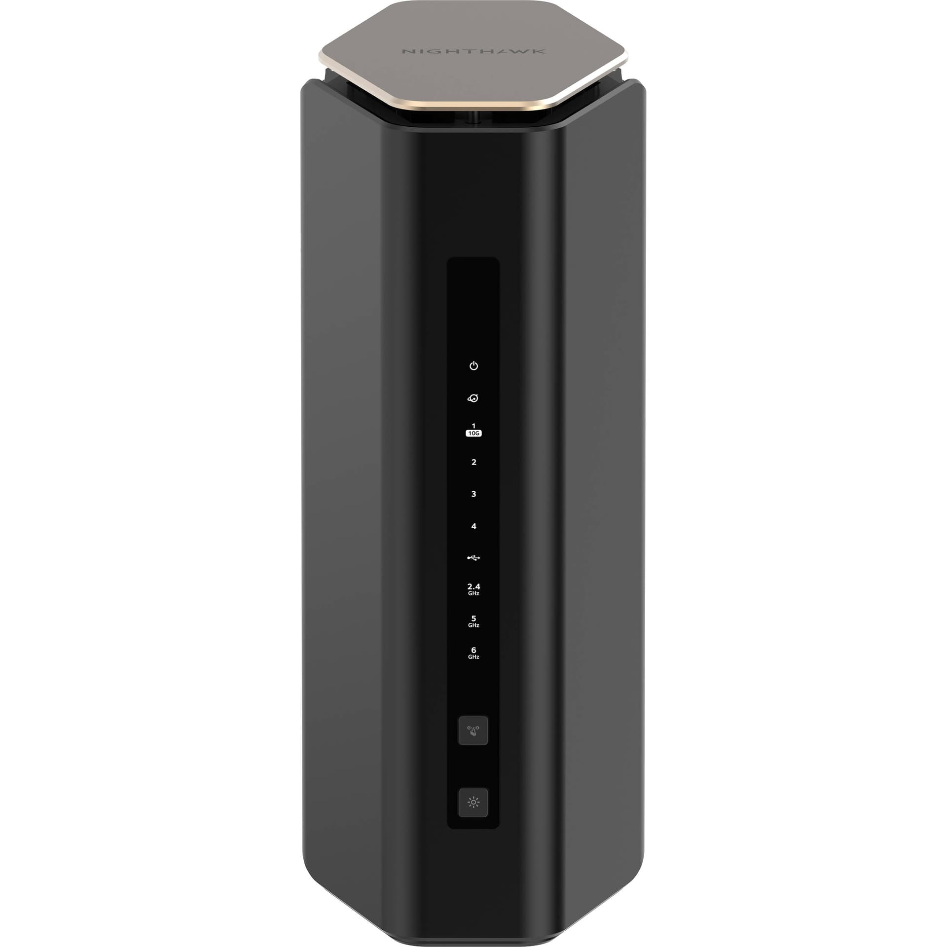 Netgear Nighthawk RS600 WiFi 7 BE18000 desktop router with 5 Ethernet ports