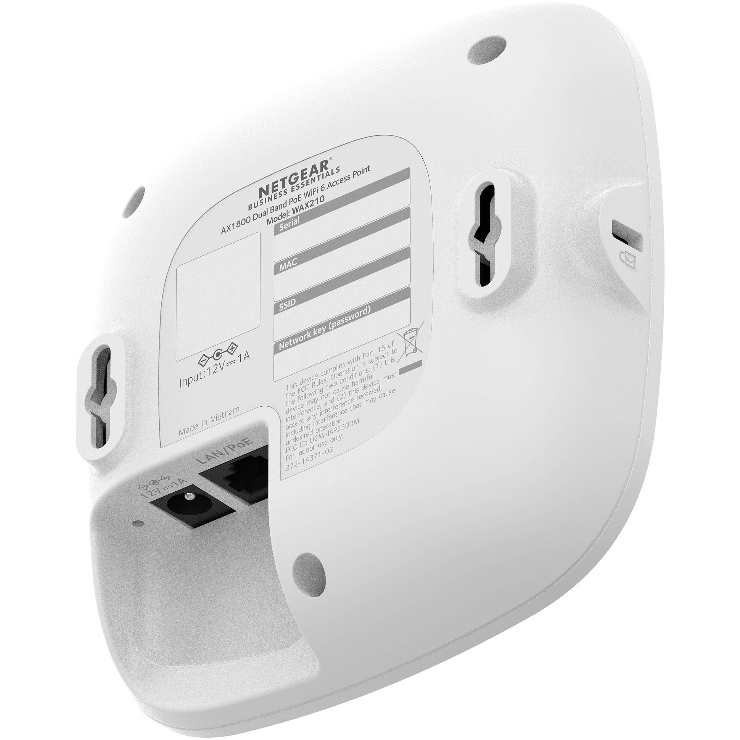 NETGEAR AX3000 WiFi 6 PoE indoor access point for small office and home office networks