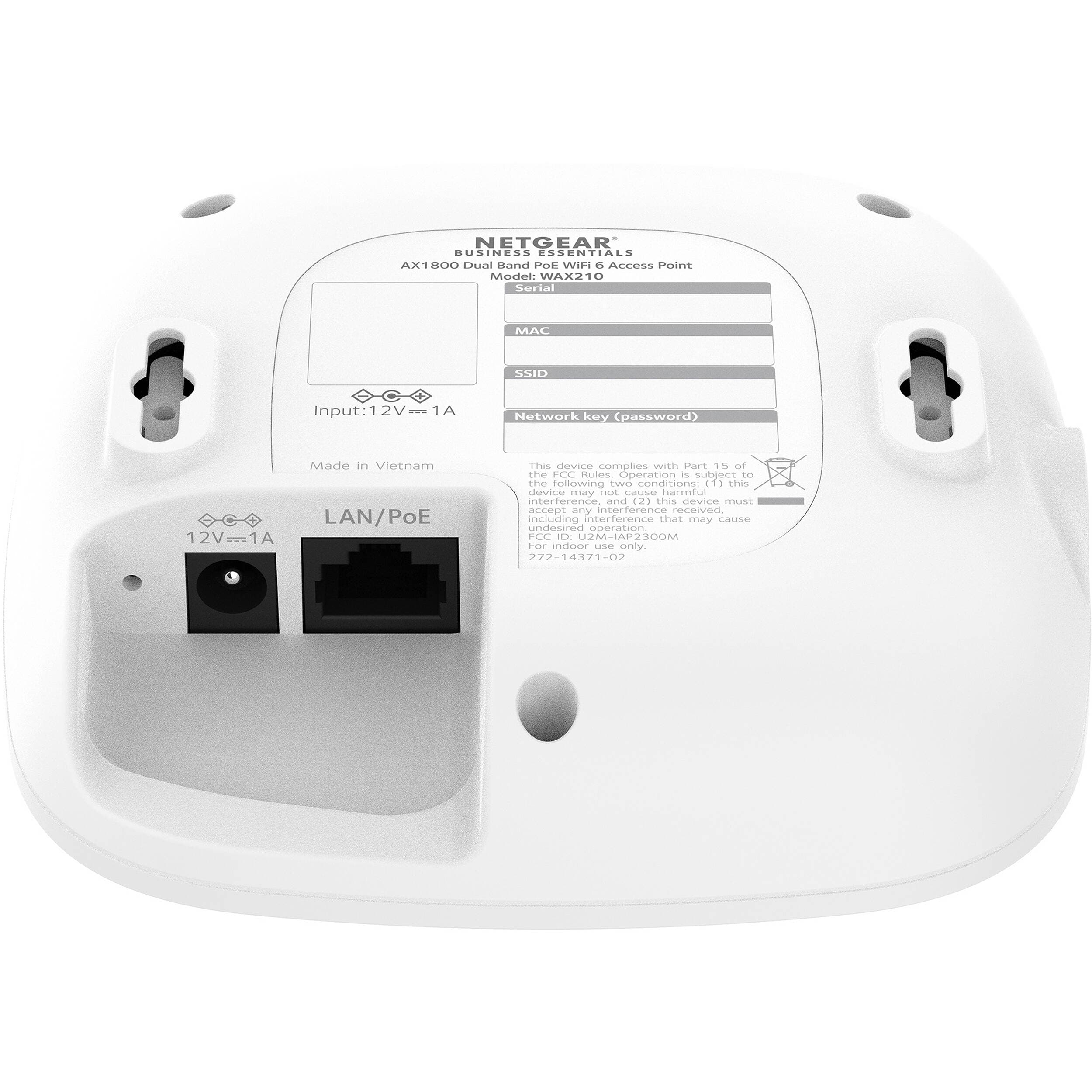 NETGEAR AX3000 WiFi 6 PoE indoor access point for small office and home office networks