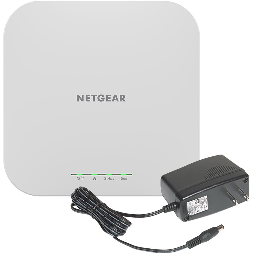 Netgear WAX610PA-100NAS WiFi 6 AP with Power Adapter | SMB Wireless
