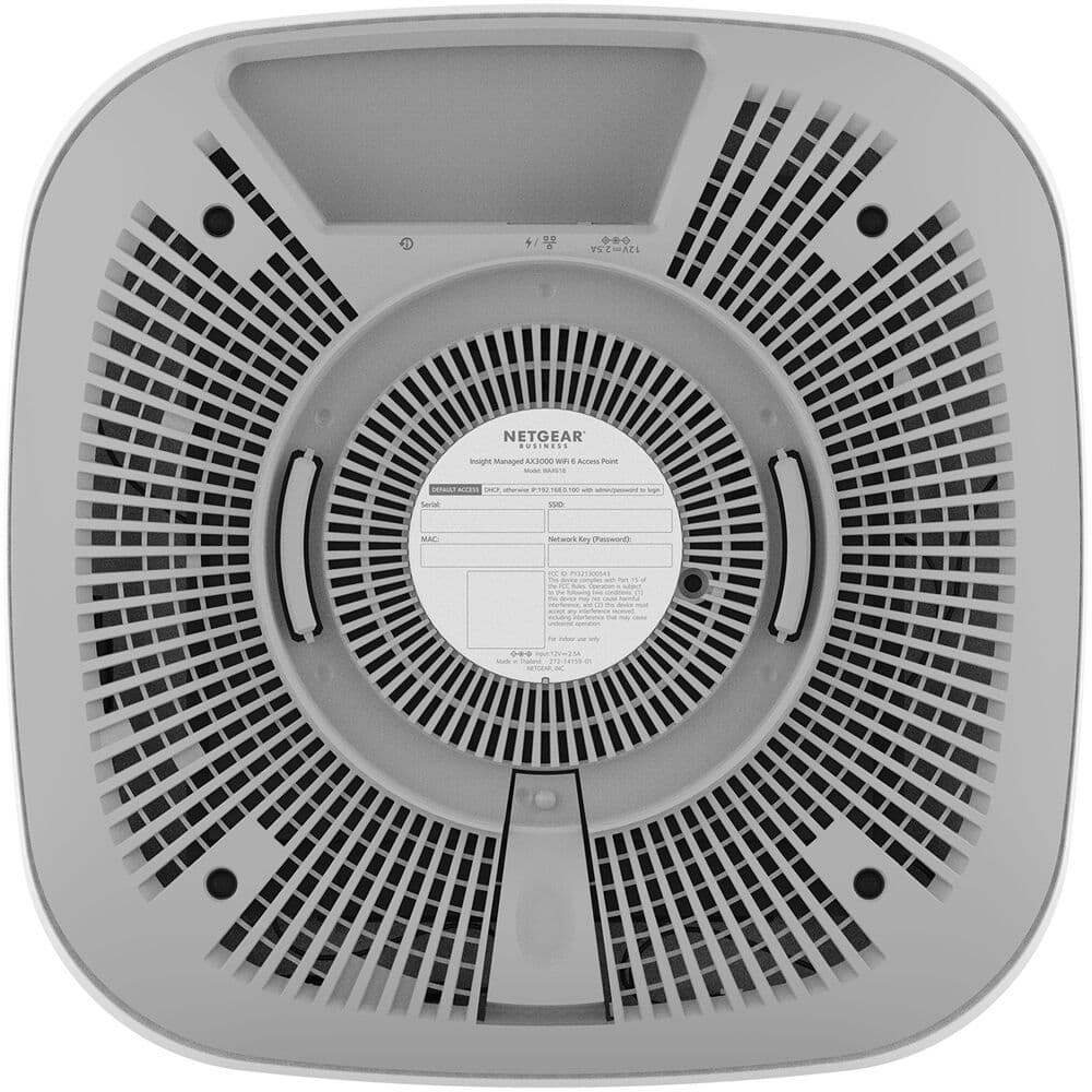 Netgear WAX618 Insight Managed WiFi 6 AX3000 indoor access point with multi-gig PoE