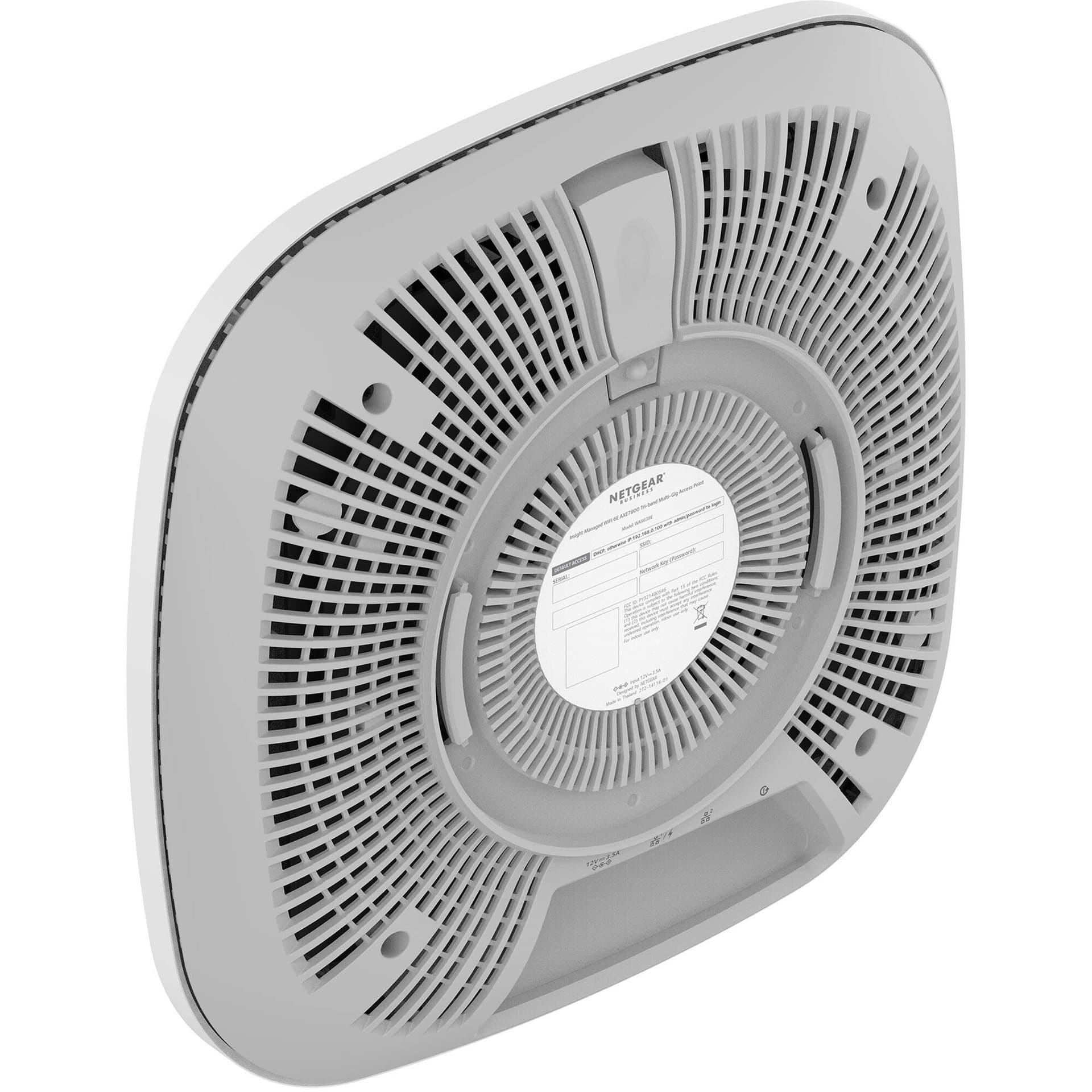 Netgear WAX638E WiFi 6E AX7800 app-managed access point for enterprise wireless coverage