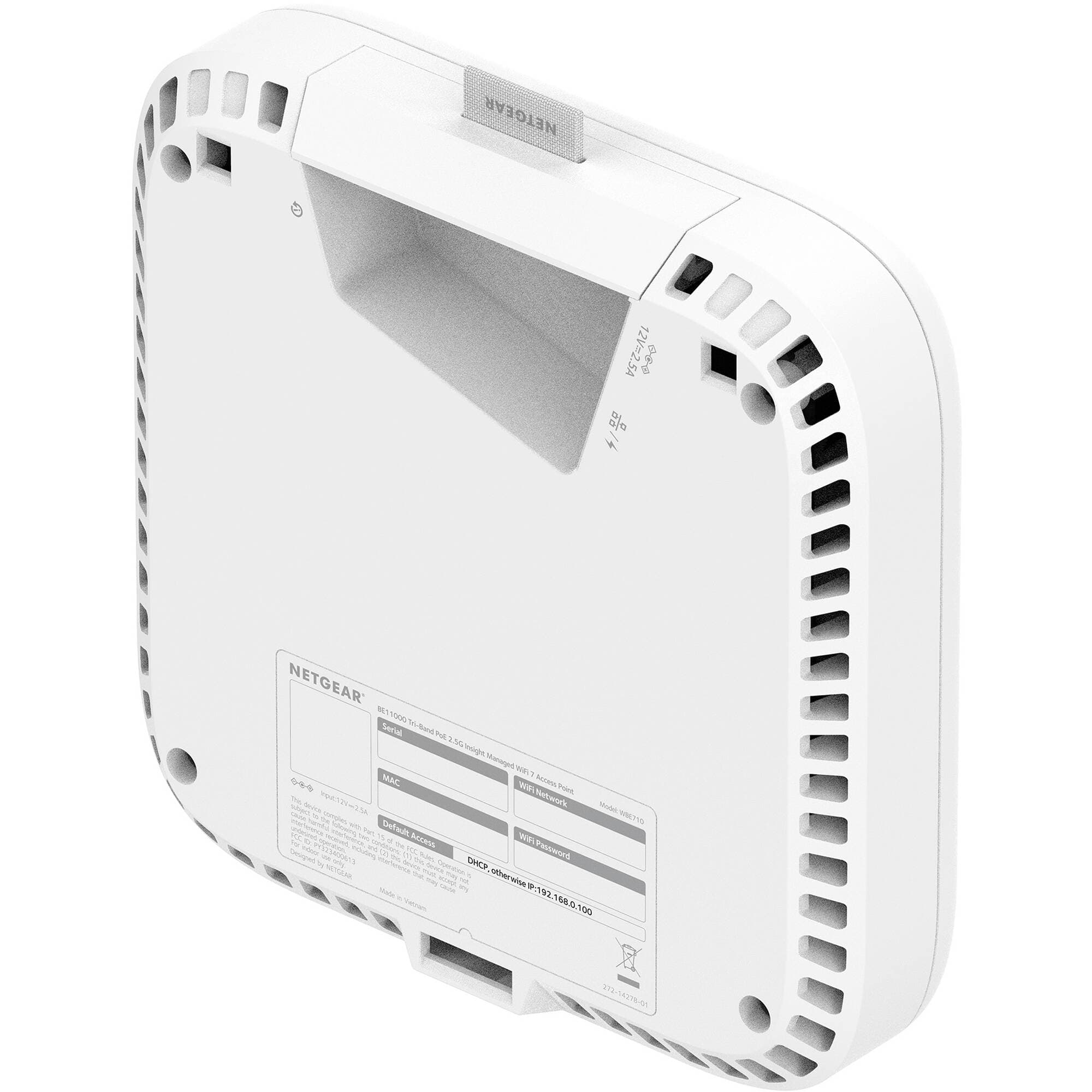 Netgear WBE718 WiFi 7 cloud managed indoor access point for business wireless networks