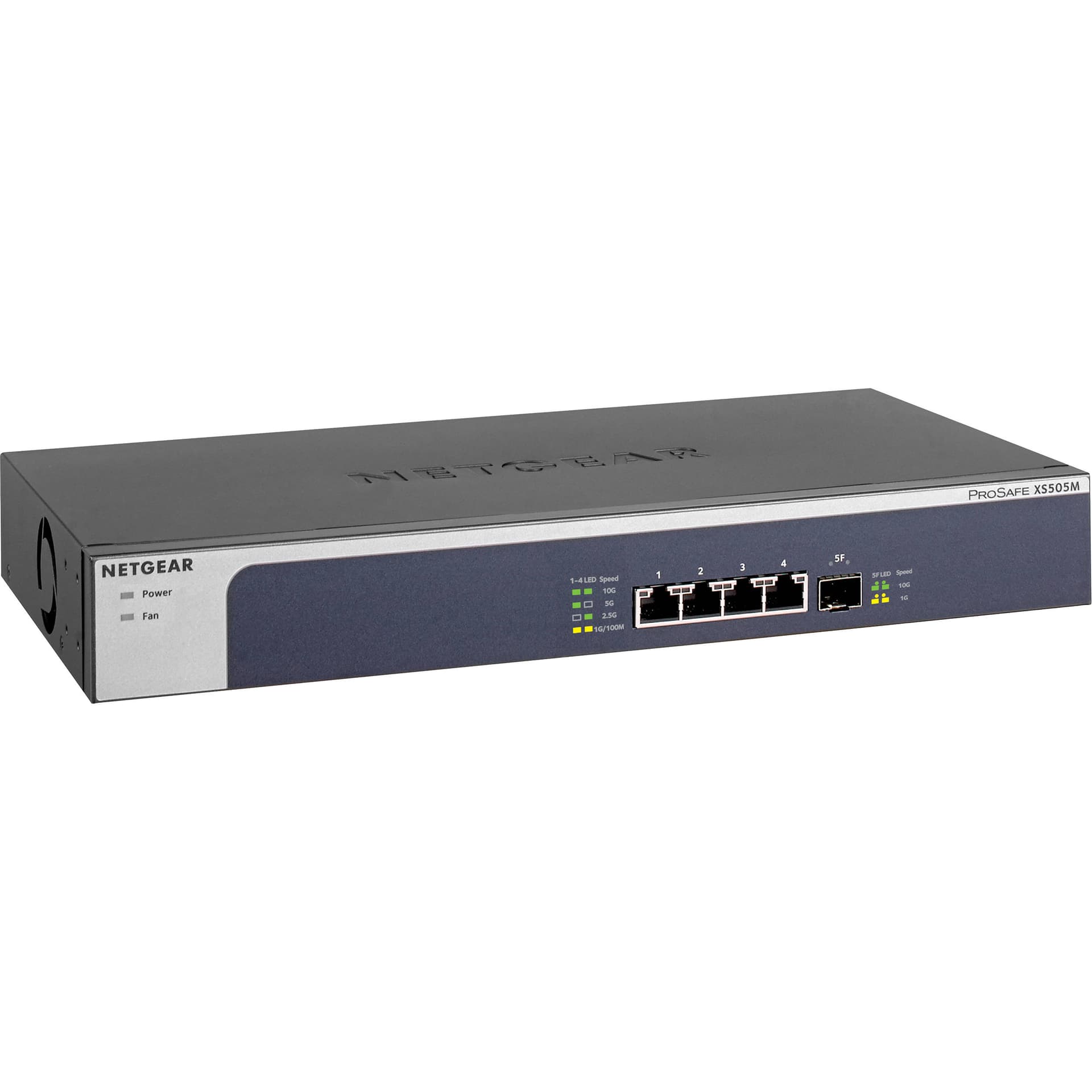 NETGEAR XS505M 5-port 10G multi-gig unmanaged switch for ProAV and high-speed edge networking