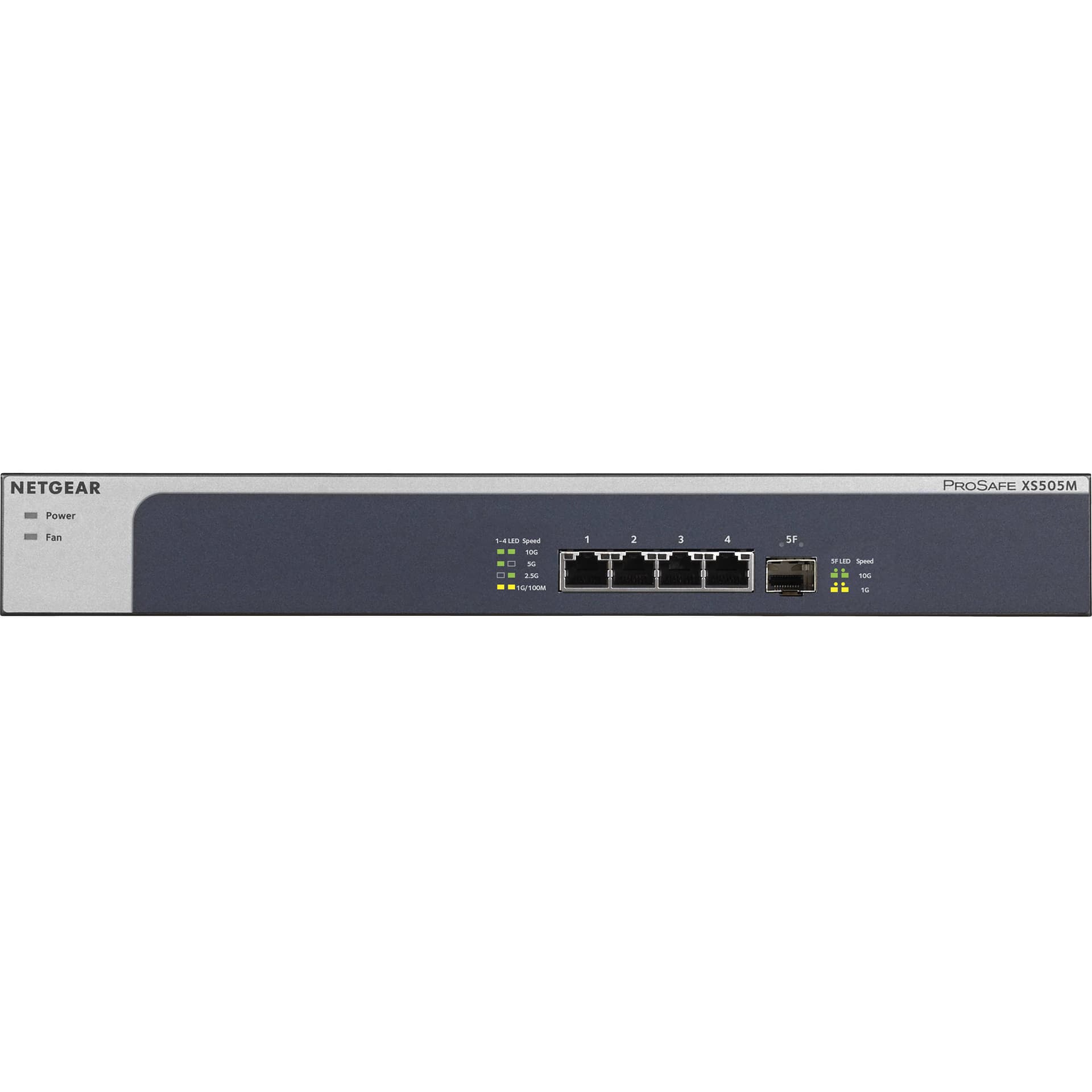NETGEAR XS505M 5-port 10G multi-gig unmanaged switch for ProAV and high-speed edge networking
