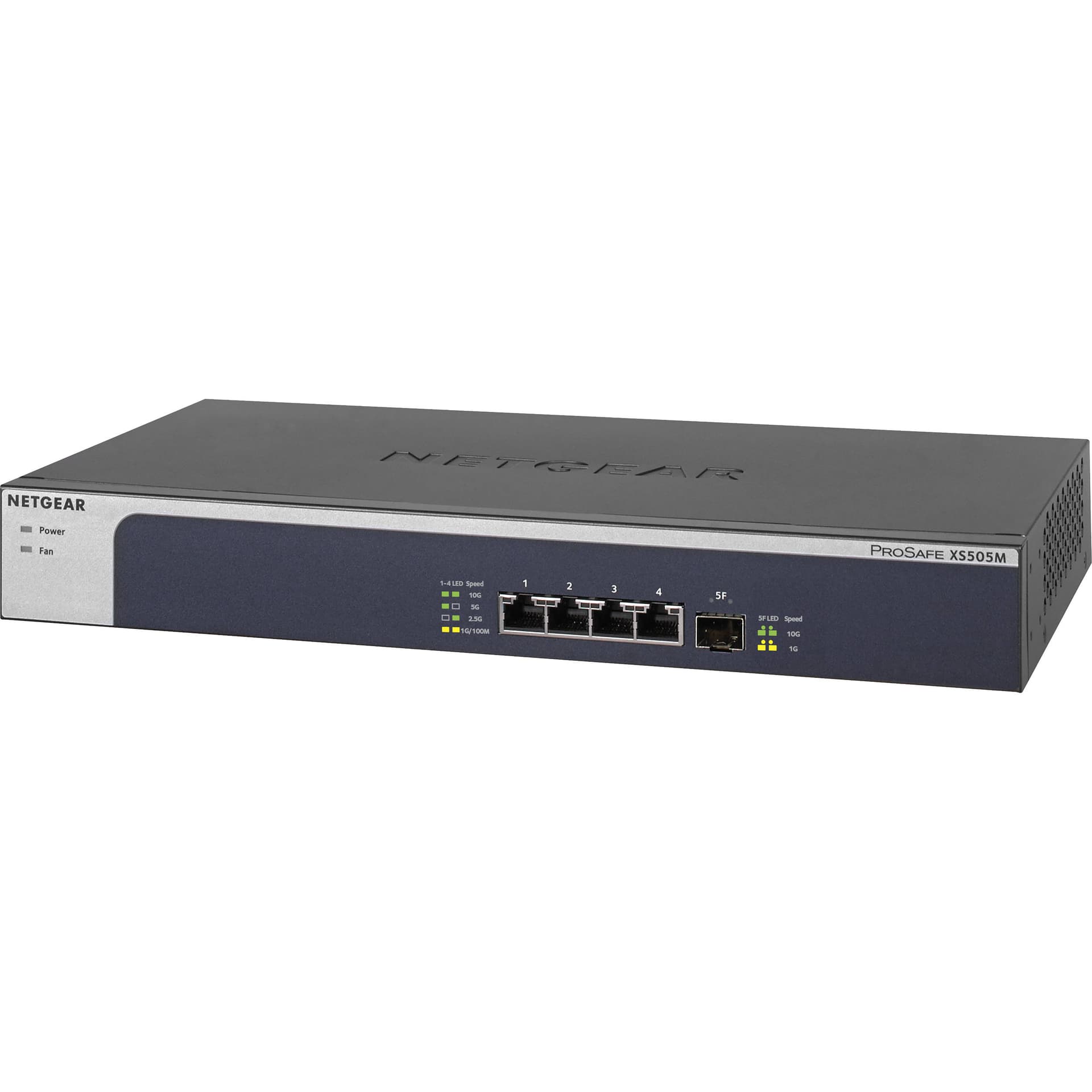 NETGEAR XS505M 5-port 10G multi-gig unmanaged switch for ProAV and high-speed edge networking