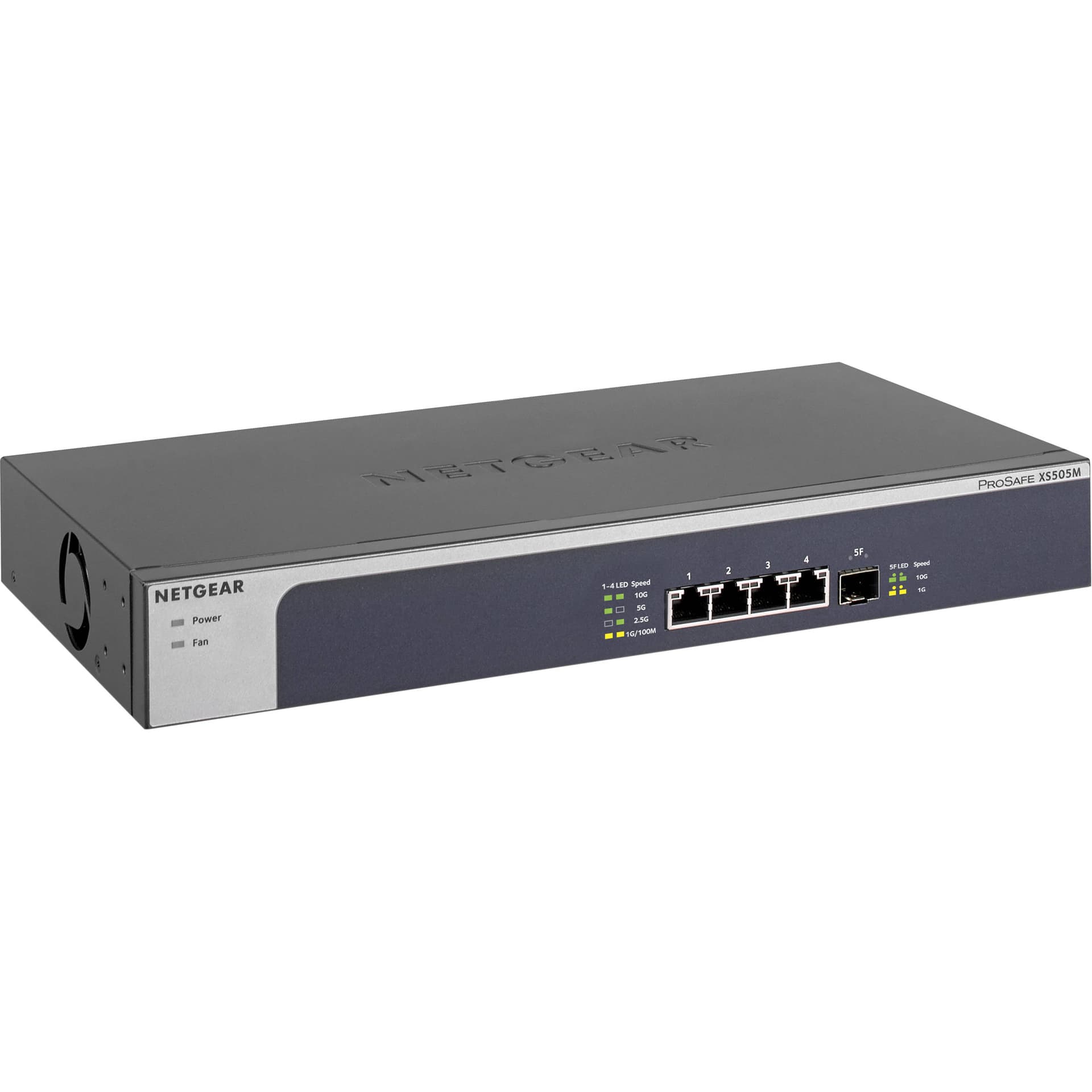 NETGEAR XS505M 5-port 10G multi-gig unmanaged switch for ProAV and high-speed edge networking