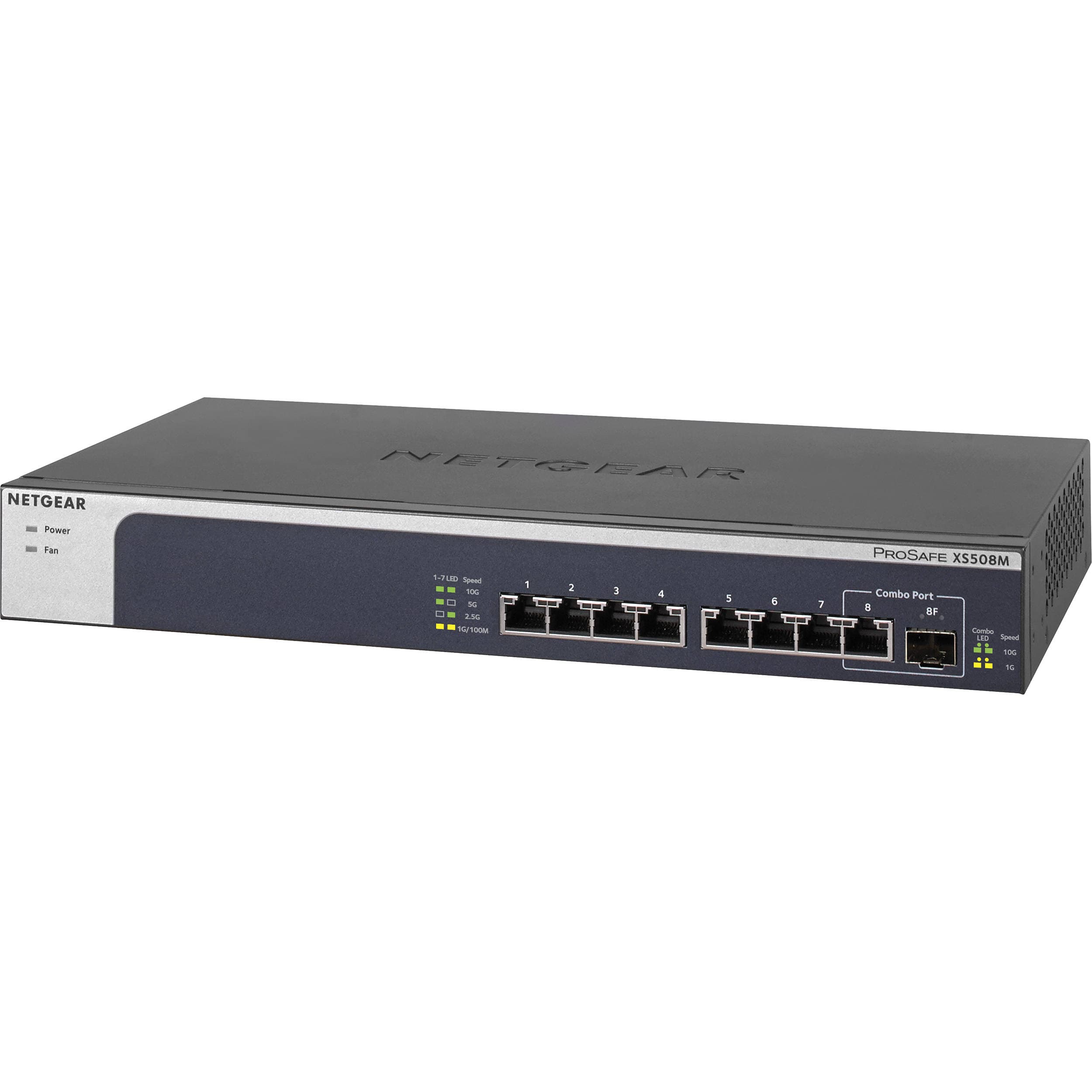 NETGEAR PROAV XS508M 8-port 10G multi-gigabit unmanaged desktop switch