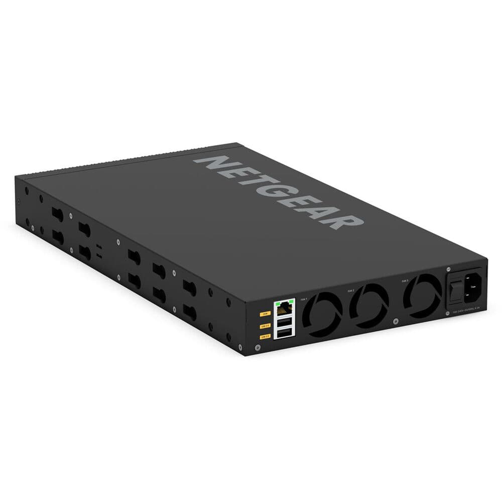 Netgear M4350-12X12F managed data center switch with 24 ports and 12 SFP+ uplink slots