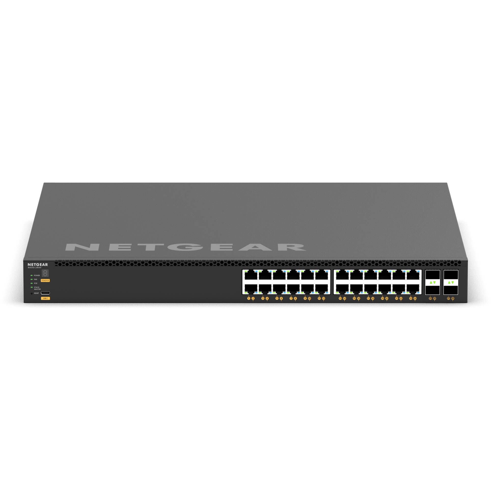 Netgear M4350-24X4V managed 10GbE data center switch for compact rack aggregation