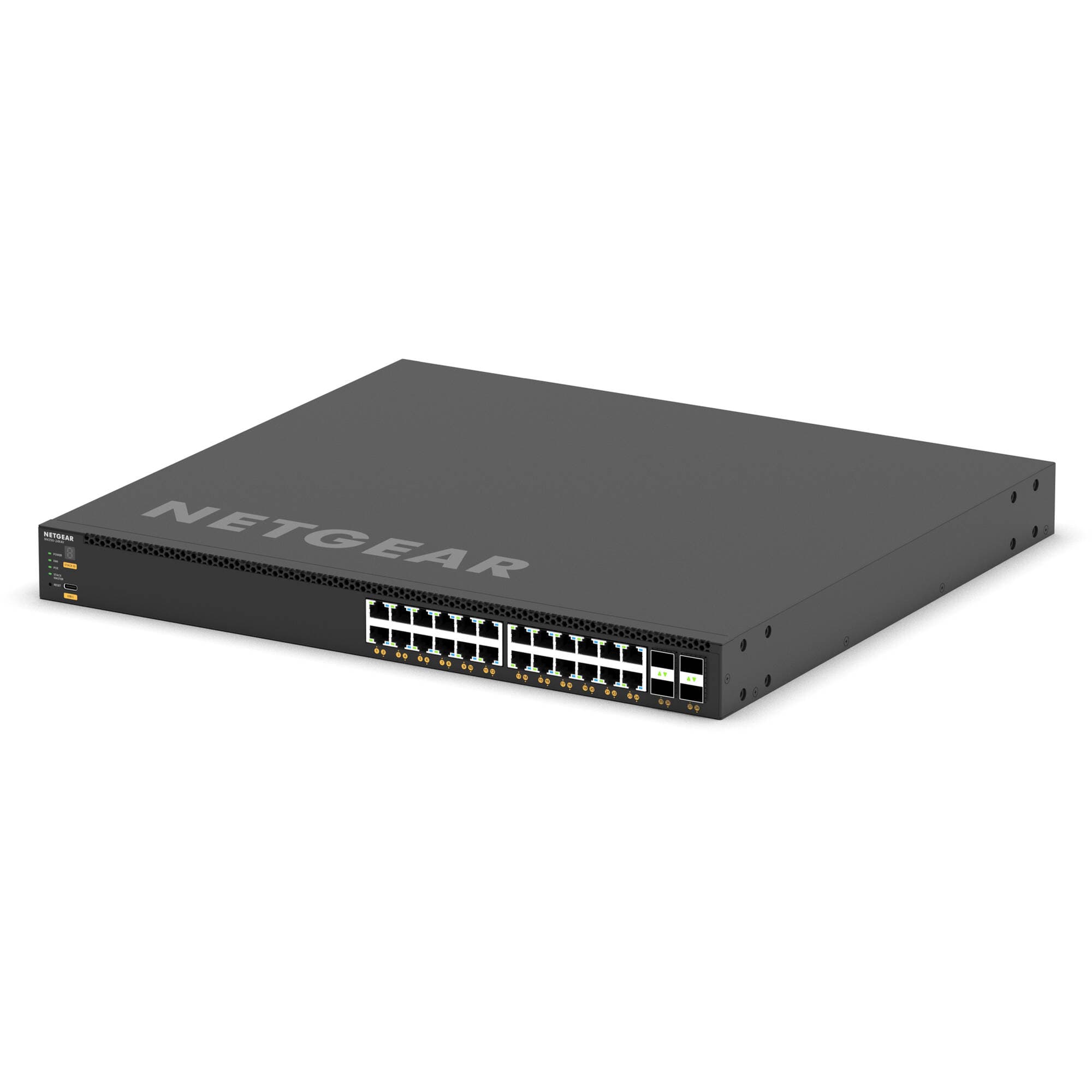 Netgear M4350-24X4V managed 10GbE data center switch for compact rack aggregation