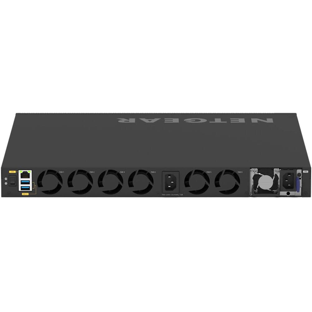 Netgear M4350-24X8F8V managed data center switch with 24 10GbE ports and 8 SFP+ uplink slots
